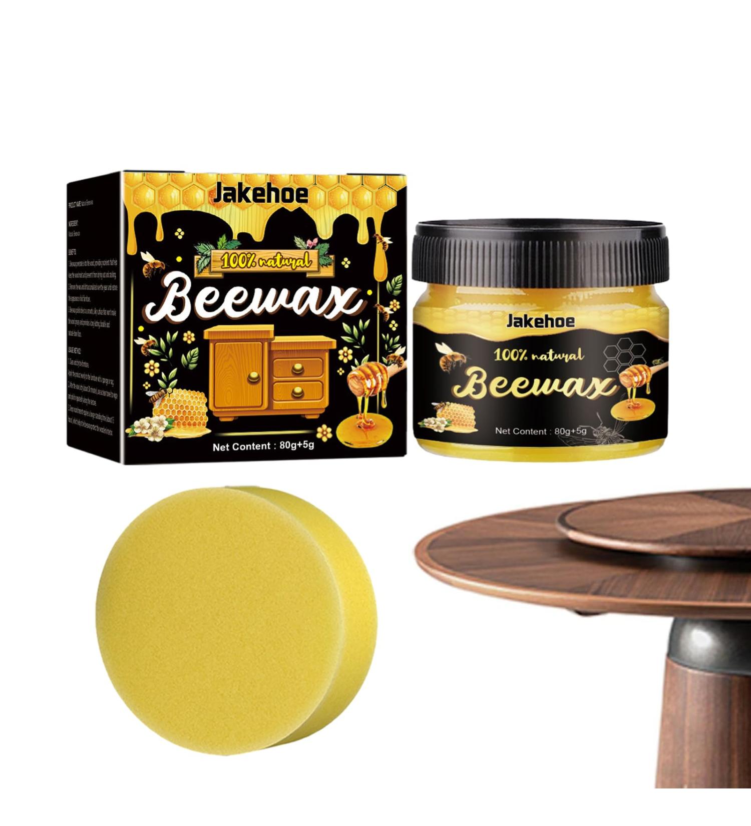Beeswax Cleaner and Polish | 80g Wood Polish & Conditioner Furniture Cleaner Flexible Beeswax Furniture Polish Restorer Furniture Cleaner and Polish for Wood Doors Chairs Floors Thaely - Buy Online on GoSupps.com