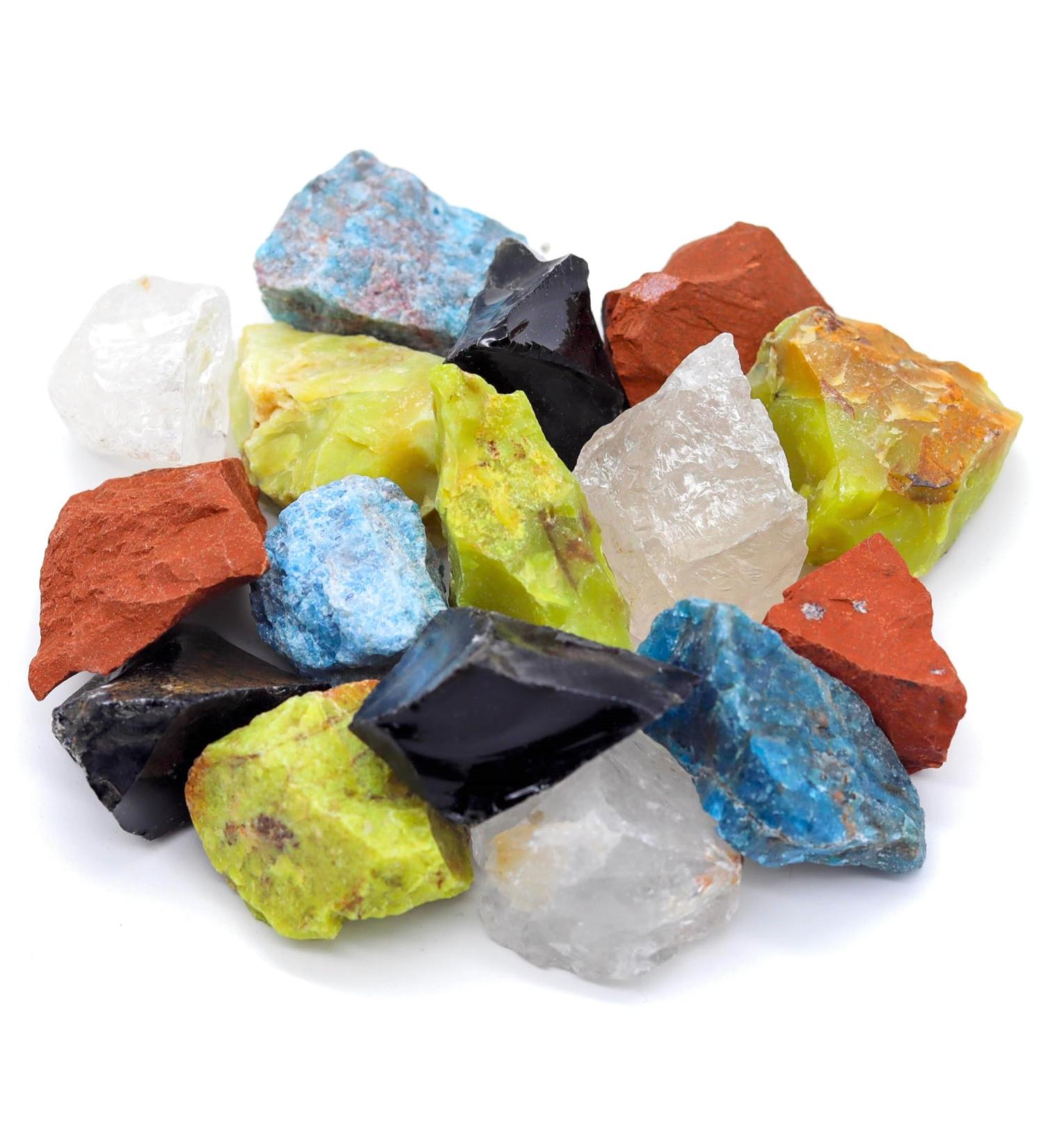 Buy Lavisa Premium Healing Stones Gemstones Set | 100% Natural Mineral Stones for Water Treatment & Decoration | 5 Element Gem Water Mix - Buy Online on GoSupps.com