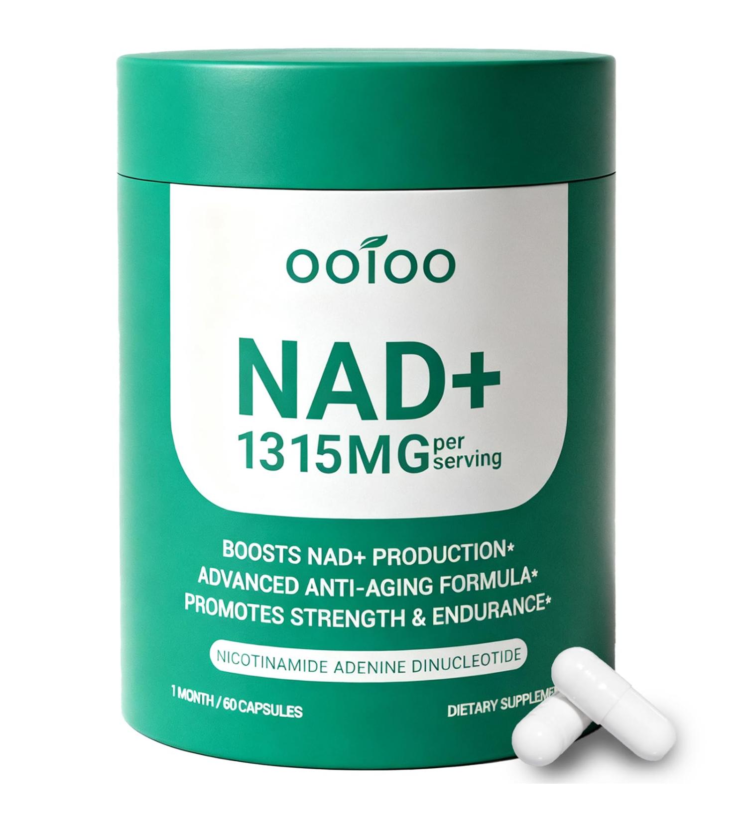 NAD+ Supplement 1315mg with Resveratrol Liposomal NAD+ for Maximum Absorption Advanced Cellular Health Energy & Anti-Aging Support NAD+ Supplements for Women & Men 60 Capsules - Buy Online on GoSupps.com