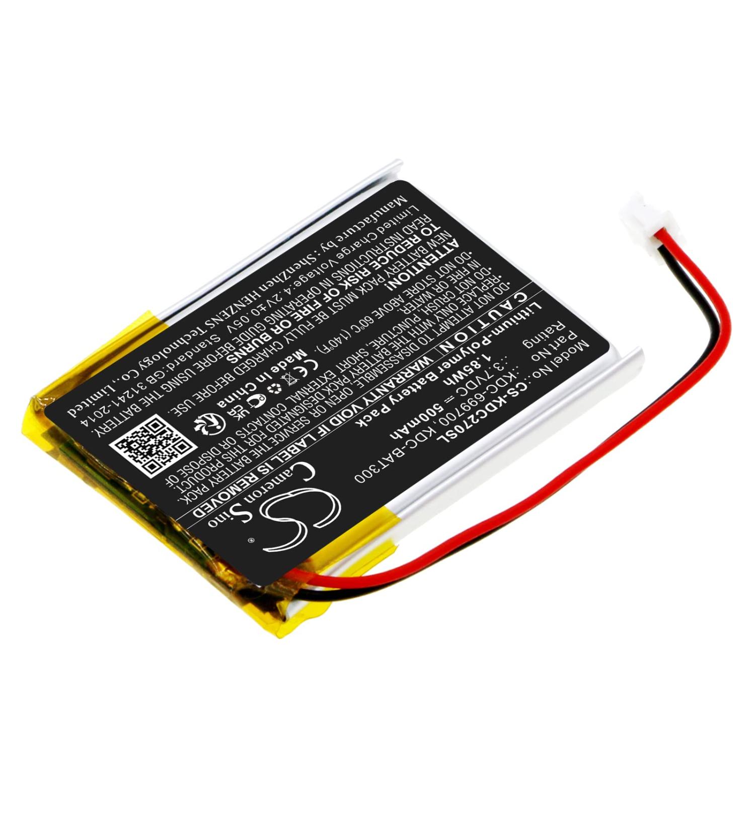 Replacement Battery for KOAMTAC KDC270 KDC280 KDC30 KDC300 - KDC-699700 KDC-BAT300 | 500mAh 3.7V - International Shipping Available - Buy Online on GoSupps.com