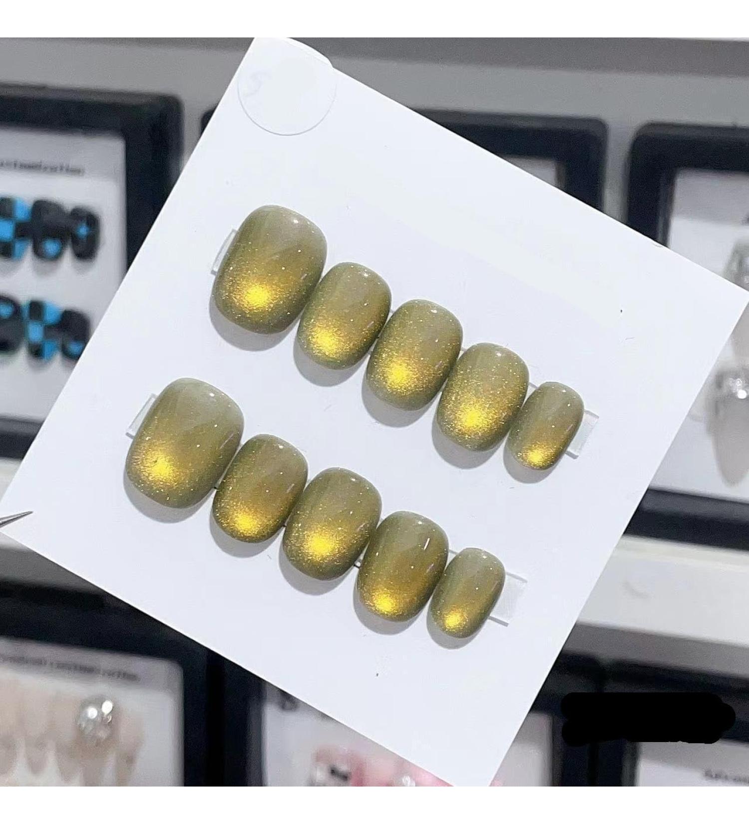 Handmade Long and Short Nail Patches for Artificial Nail Enhancement(Color:19595 Size:XS) - Buy Online on GoSupps.com