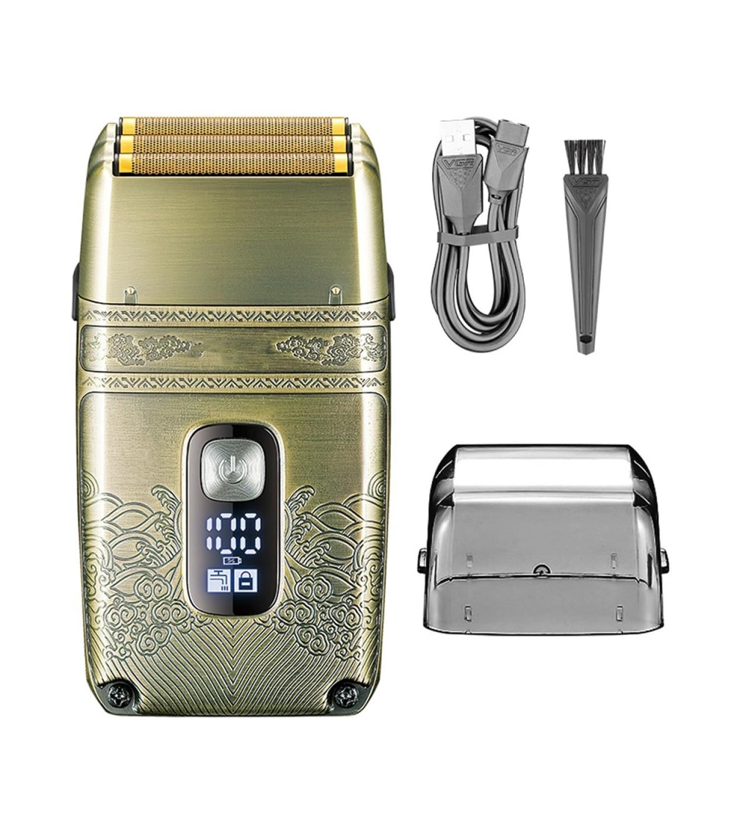 Head Shavers for Bald Men | Electric Professional Shaver with Titanium Blade & LED Display | Best Triple Foil Shaver for a Smooth Head - Buy Online on GoSupps.com