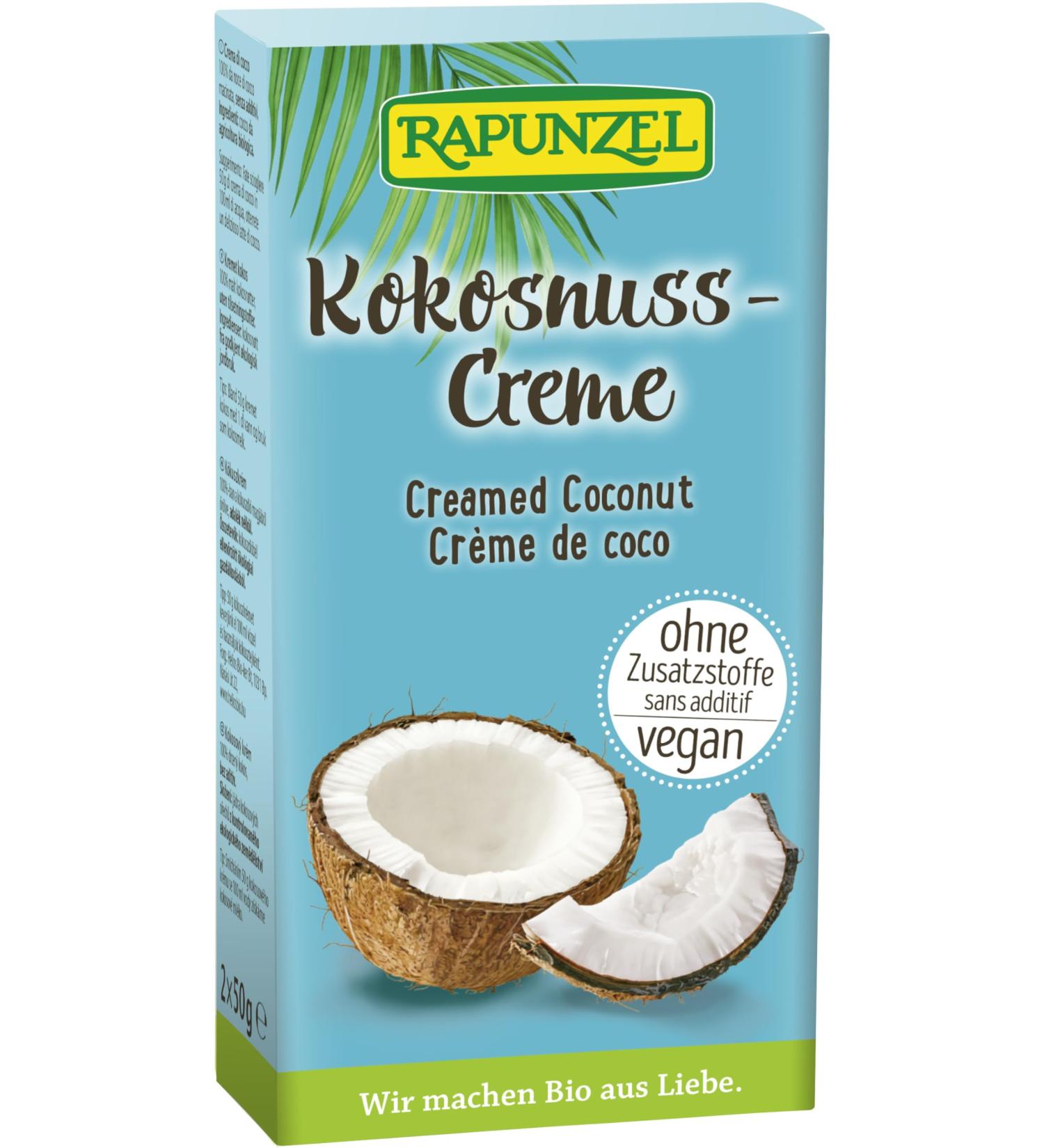 Rapunzel Organic Coconut Cream (2 x 100 gr) 100 g (pack of 2)