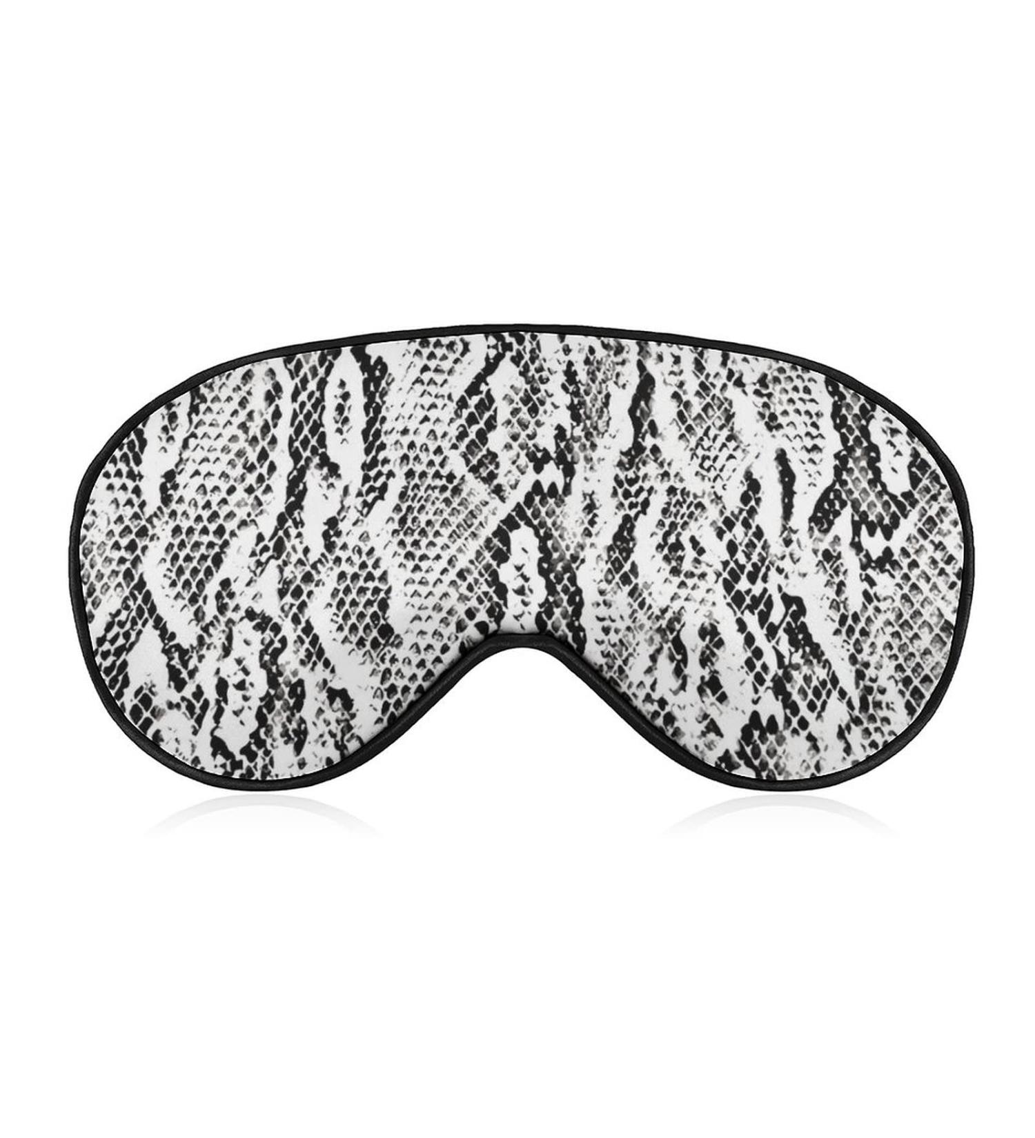 Premium Snake Skin Pattern Sleep Mask for Women - Adjustable Eye Shades with Elastic Strap for Ultimate Comfort - Buy Online on GoSupps.com