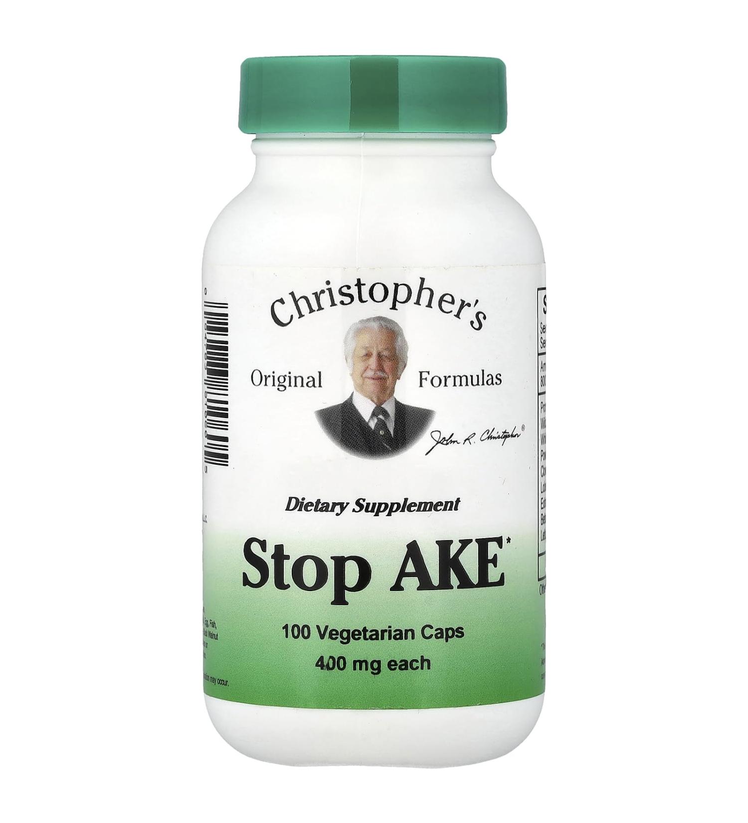 Christopher's Original Formulas Stop-Ache, 375 mg, 100 Vegetarian Caps