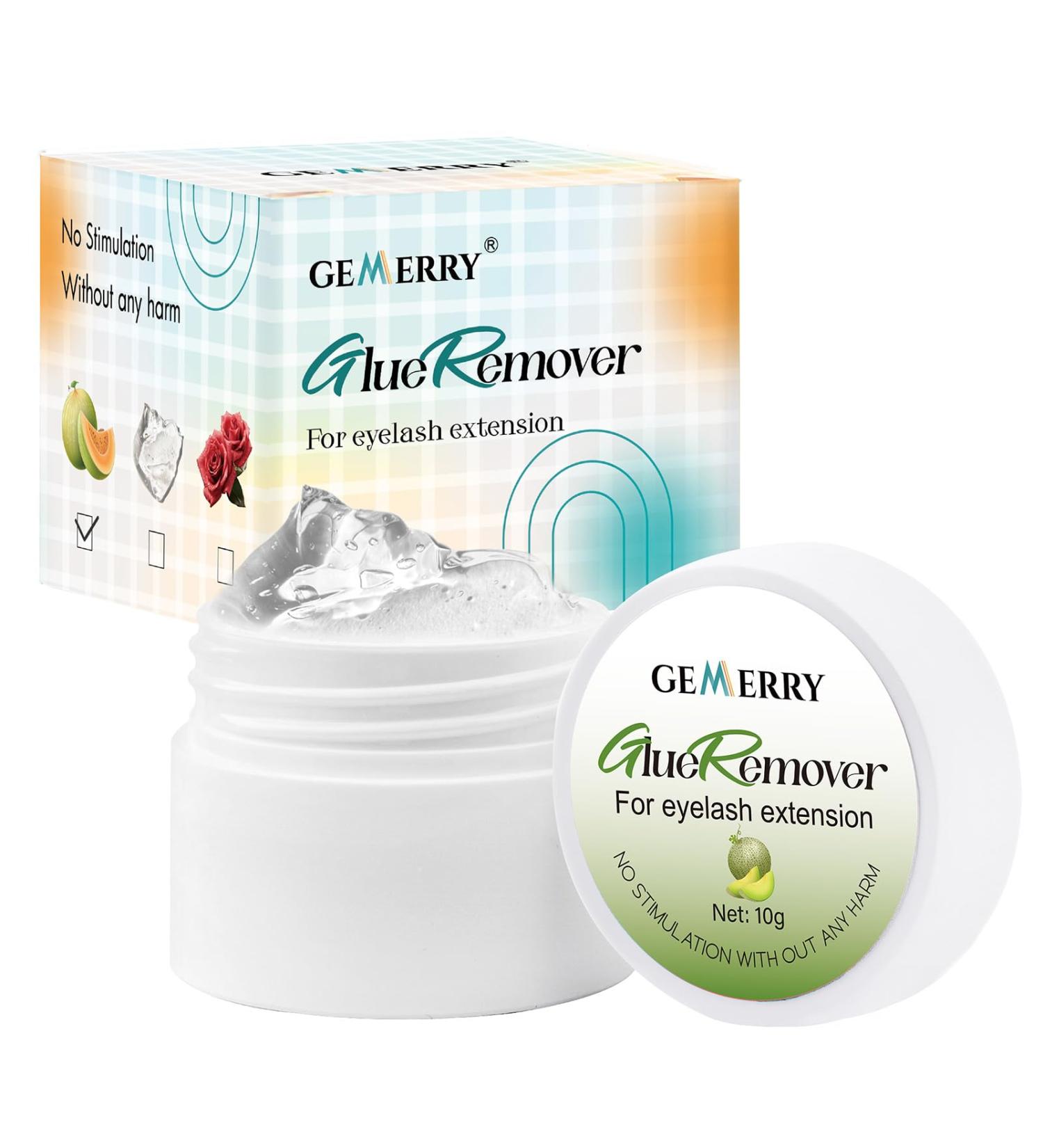 GEMERRY Cream Lash Extension Remover 10g - Gentle Eyelash Glue Remover for Sensitive Skin - Fast Dissolve Formula for Lash Extensions (Cantaloupe - Buy Online on GoSupps.com