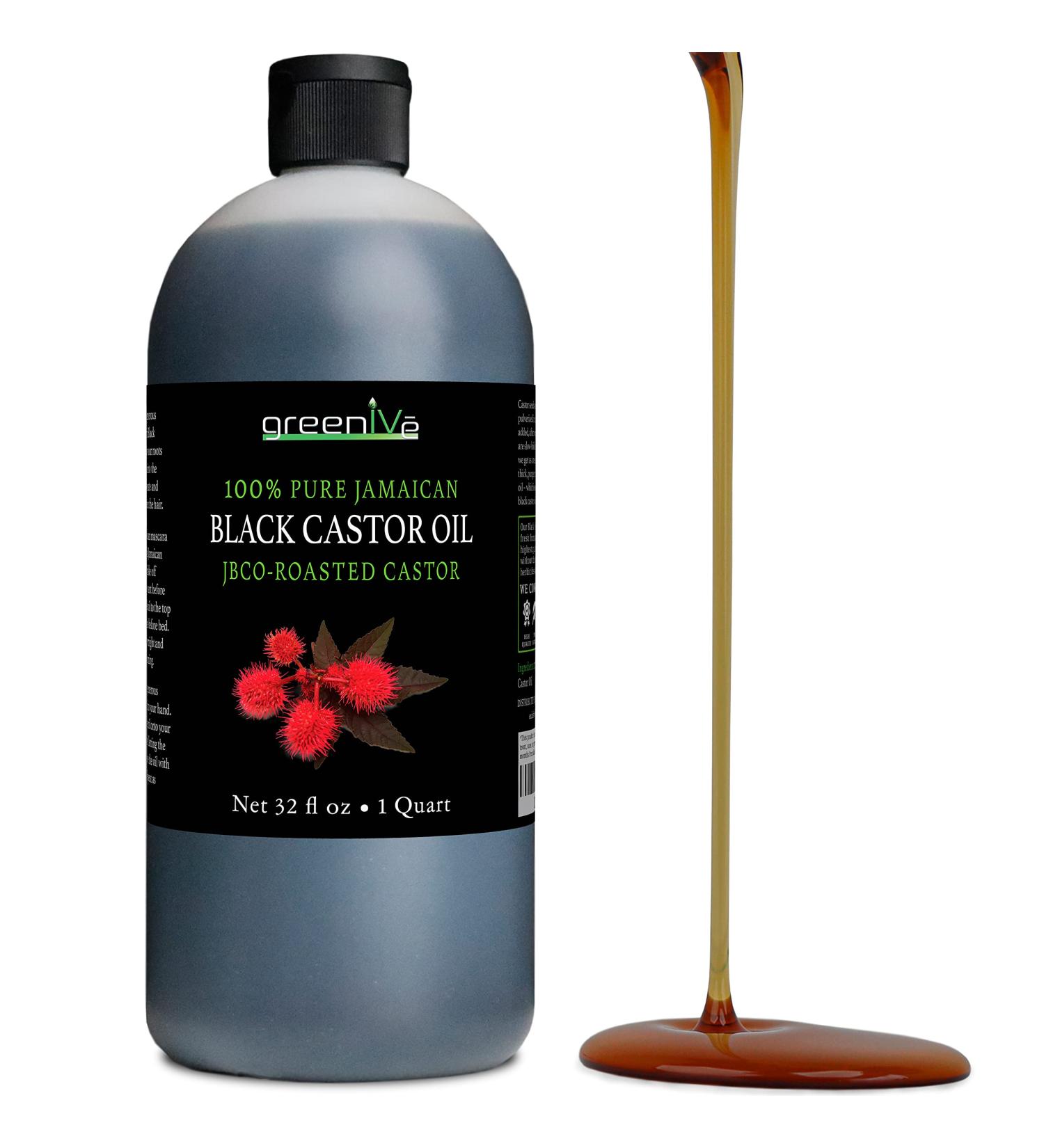 Greenive 100% Pure Jamaican Black Castor Oil - 32 oz - Exclusively on Amazon - Buy Online on GoSupps.com