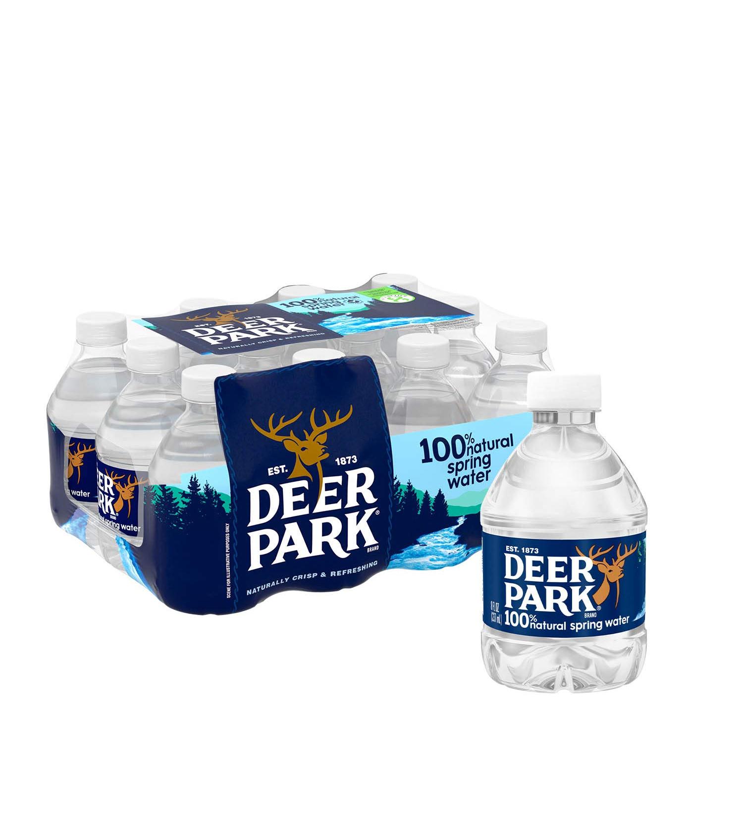 Deer Park Natural Spring Water 8oz 8fl oz (12 Pack) - Premium Hydration Option - Buy Online on GoSupps.com