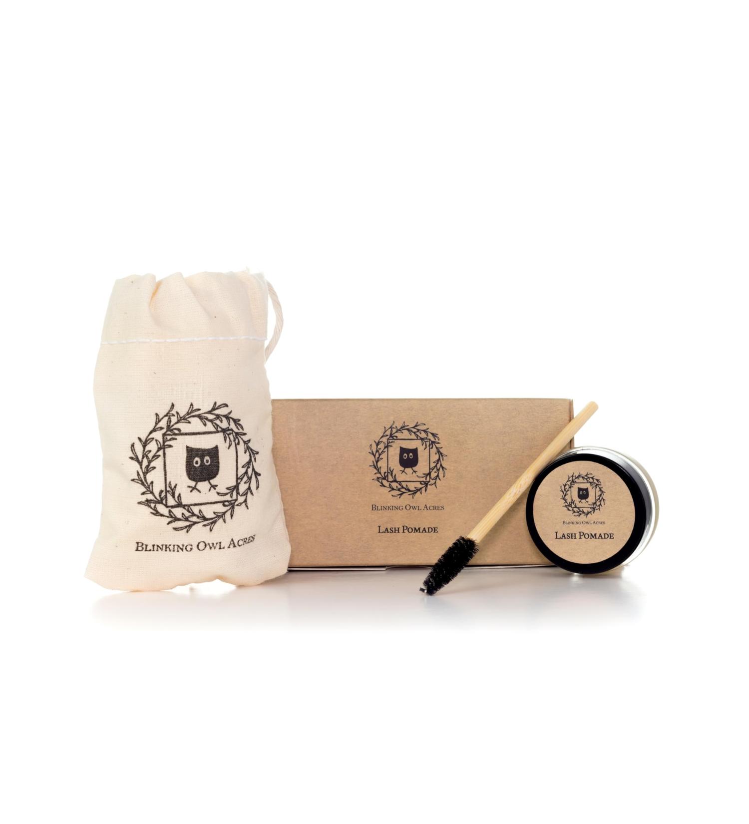 Blinking Owl Acres - Mascara Alternative | Lash Pomade | Long-Lasting Lash Health | Natural Eyelash Growth Serum with Organic Castor Oil & Argan Oil | Increases Length & Volume | Natural Silk Fibers - Buy Online on GoSupps.com