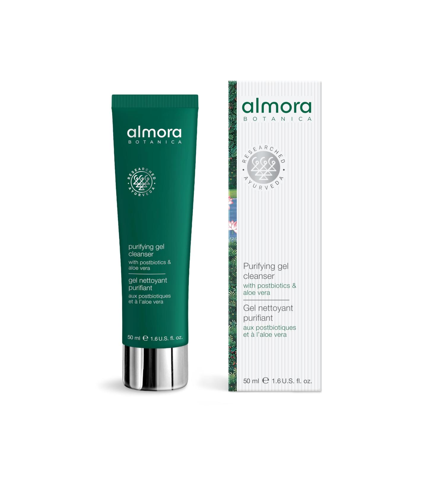 Almora Botanica Purifying Gel Cleanser 50mL | Gentle Foaming Face Wash with Natural Botanicals | Removes Impurities & Balances Skin | Clean Vegan Ayurvedic Skincare - Buy Online on GoSupps.com