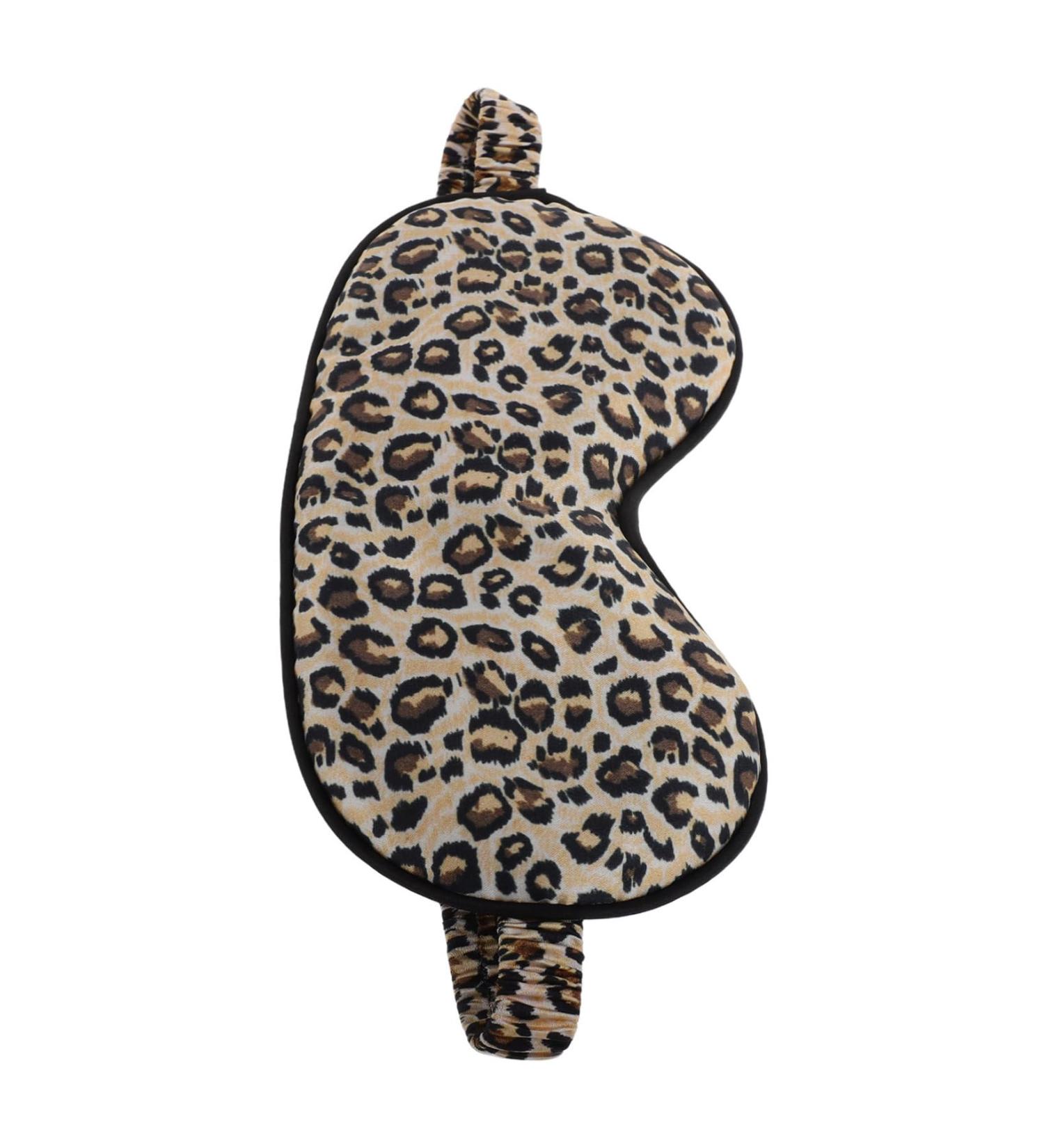 VALICLUD Faux Silk Eye Mask Sleeping Leopard Print Travel Blindfold Soft Satin Blindfold Elastic Band Unisex Night Eyeshadow For Female Men - Buy Online on GoSupps.com