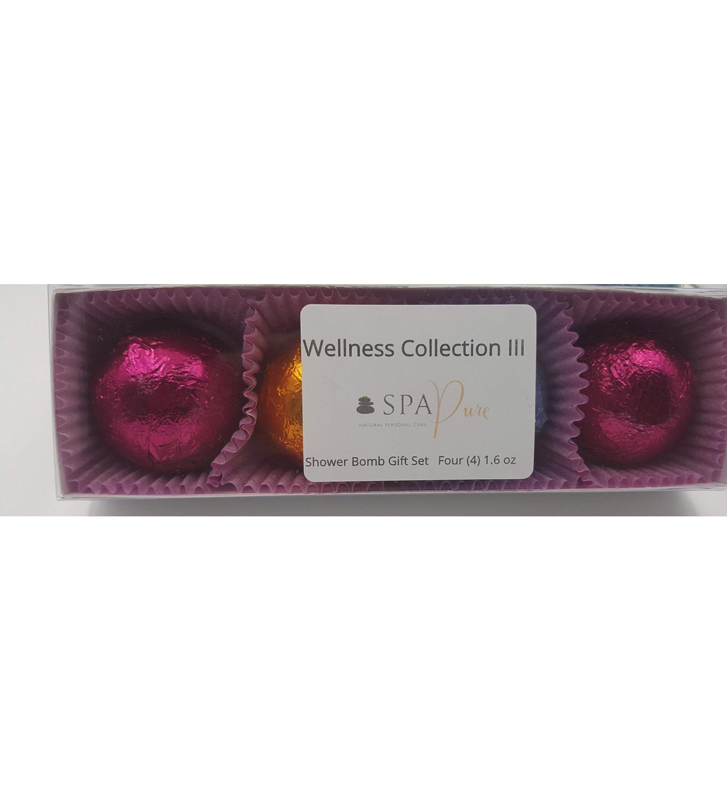 SPA PURE Wellness Collection III Aromatherapy Fizzing Shower Bombs - Spa Pure Naturals - Buy Online on GoSupps.com