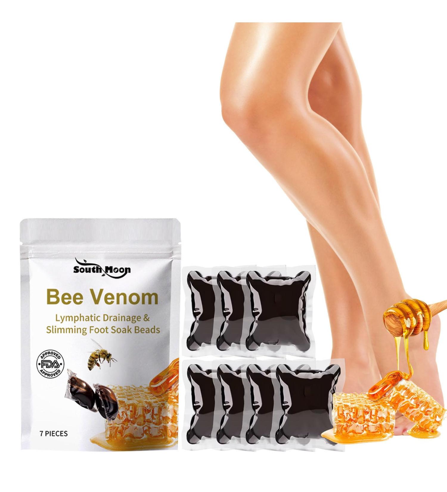 Lymphatic Drainage & Slimming Foot Soak Beads Lukmlca Bee Venom Foot Soak Foot Soak Salts Healthy Fast Shape & Cleanse Body Relief Relax Foot Soak For Hard Skin Foot Spa (1Bag-49ml) - Buy Online on GoSupps.com
