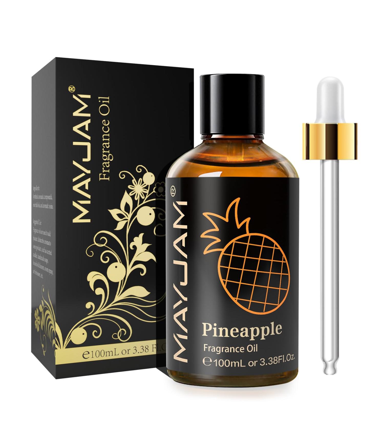 MAYJAM Pineapple Oil 100ml | Premium Fragrance Oil for Diffusers & Aromatherapy | Best Essential Oil for Home & Oil Burners - Buy Online on GoSupps.com