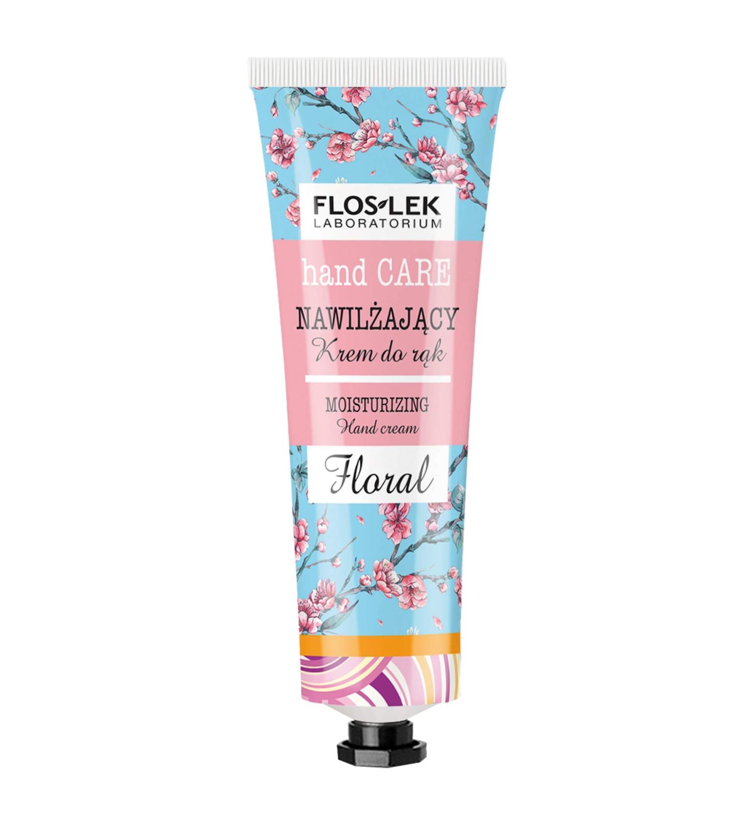 Floslek 50ml Moisturizing Hand Cream - Floral Hydrating & Regenerating for All Skin Types | Dermatologically Tested | Made in the EU - Buy Online on GoSupps.com