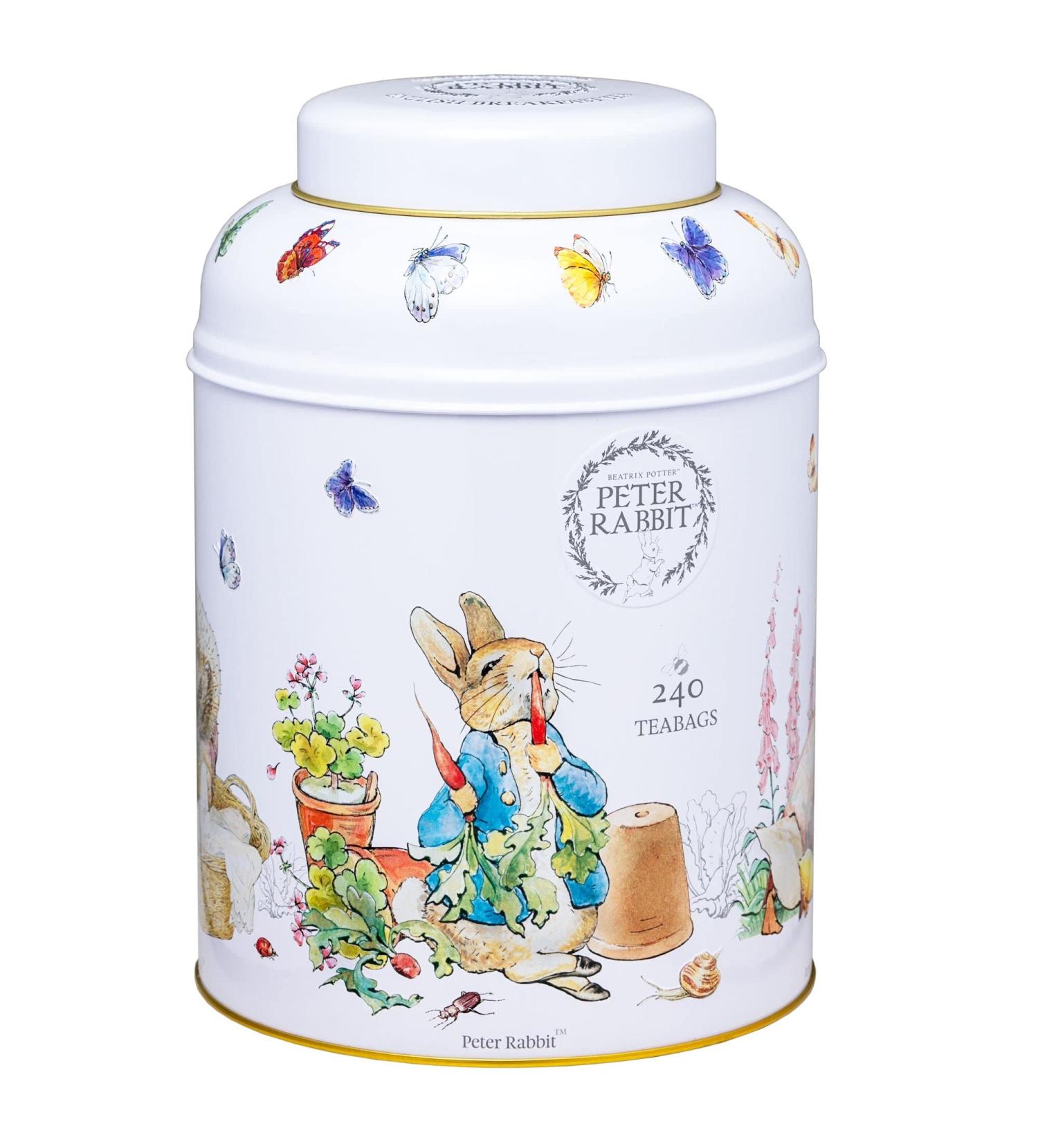 New English Teas Beatrix Potter Tea Caddy with 240 English Breakfast Teabags - Buy Online on GoSupps.com