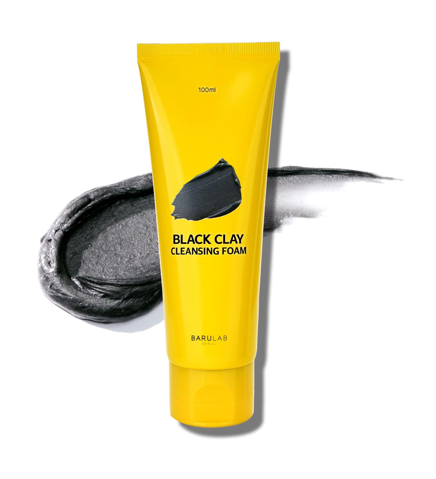 Black Charcoal Clay Cleansing Foam | Daily Foaming Cleanser for All Skin Types | Pore Detox Moisturizing & Nourishing | Korean Skincare - Buy Online on GoSupps.com