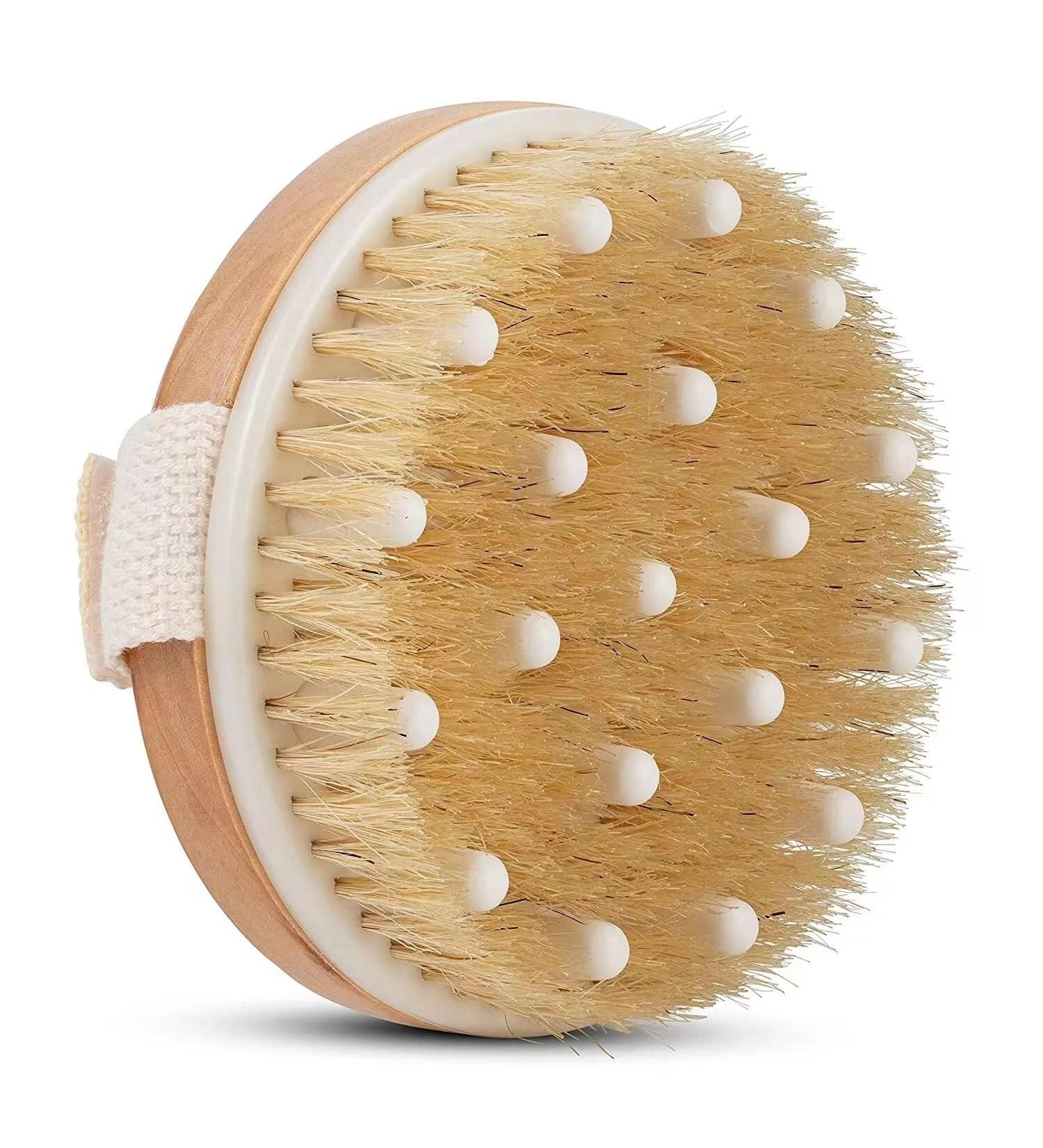 Daailoktau Natural Bristle Body Brush for Exfoliation and Cellulite Massage - Buy Online on GoSupps.com