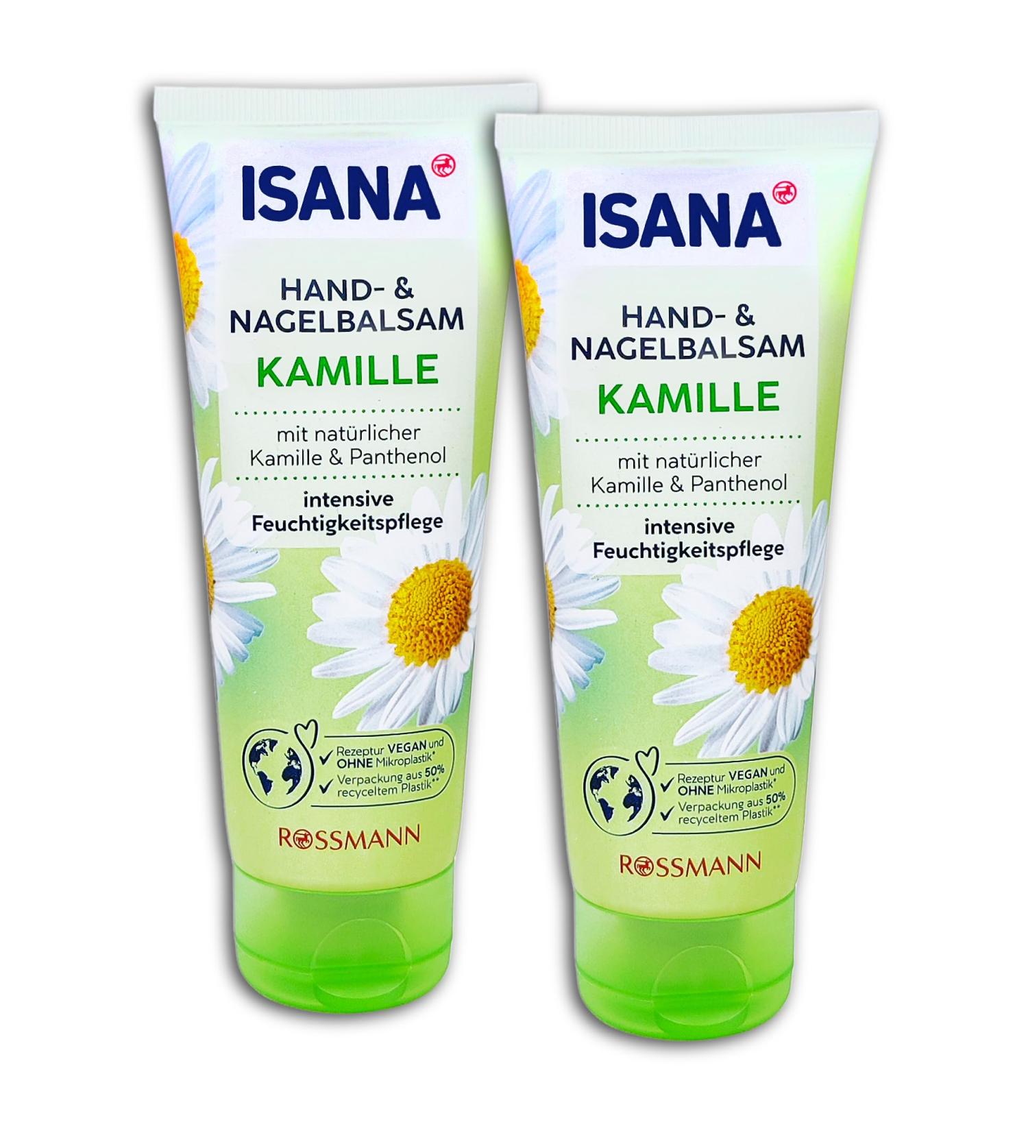 ISANA Hand and Nail Balm with Sweet Chamomile 2 x 100 ml