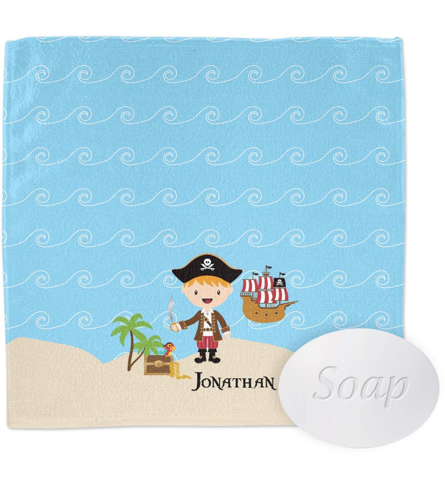 Personalized Pirate Scene Washcloth | YouCustomizeIt | Custom Gifts for Kids | International Shipping Available - Buy Online on GoSupps.com