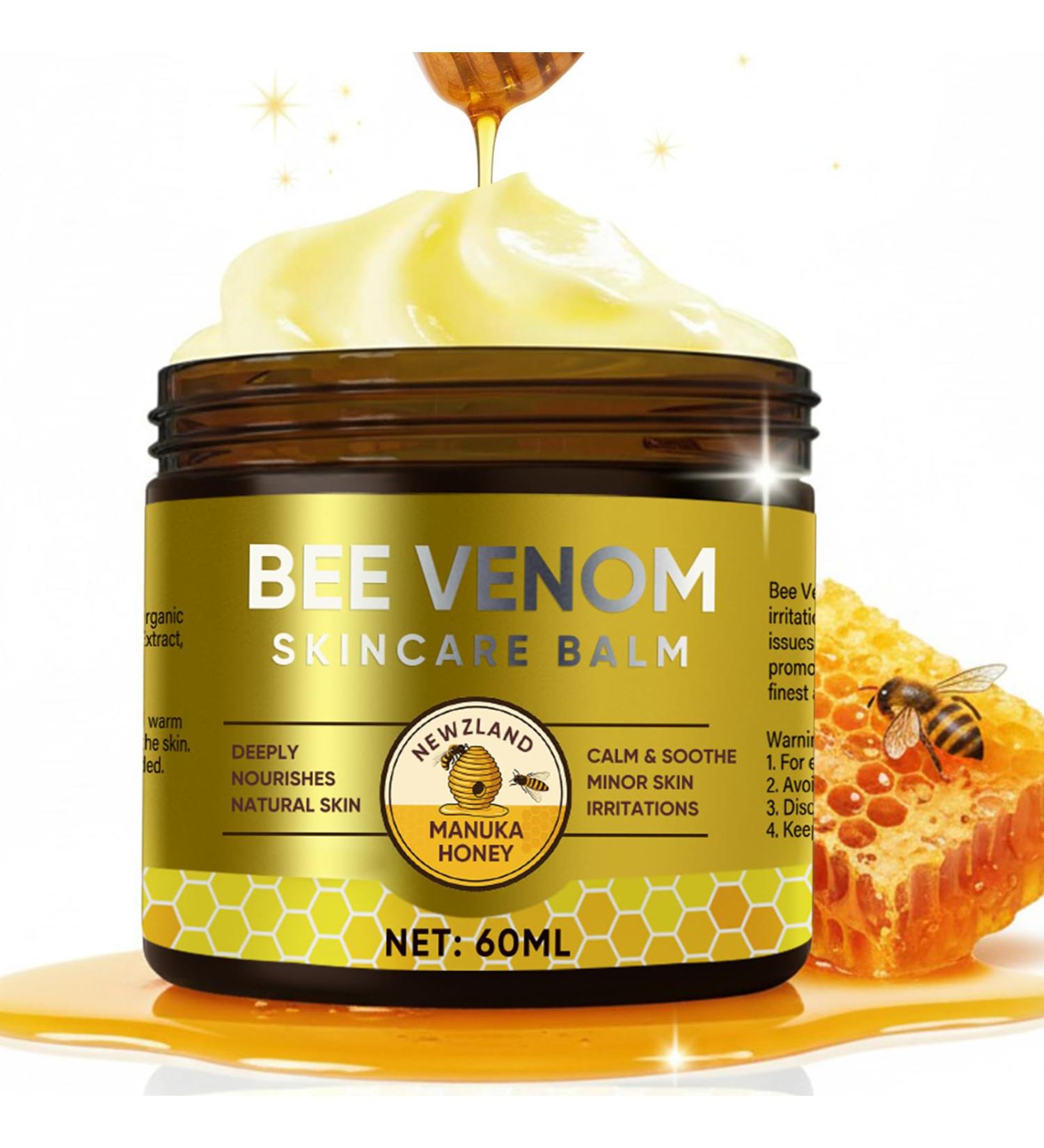 Bee Venom Cream Natural Bee Venom Skin Treatment Cream-for Removing and Repair Effective In Reducing Skin Blemishes Gentle and Non-irritating(Gold) - Buy Online on GoSupps.com