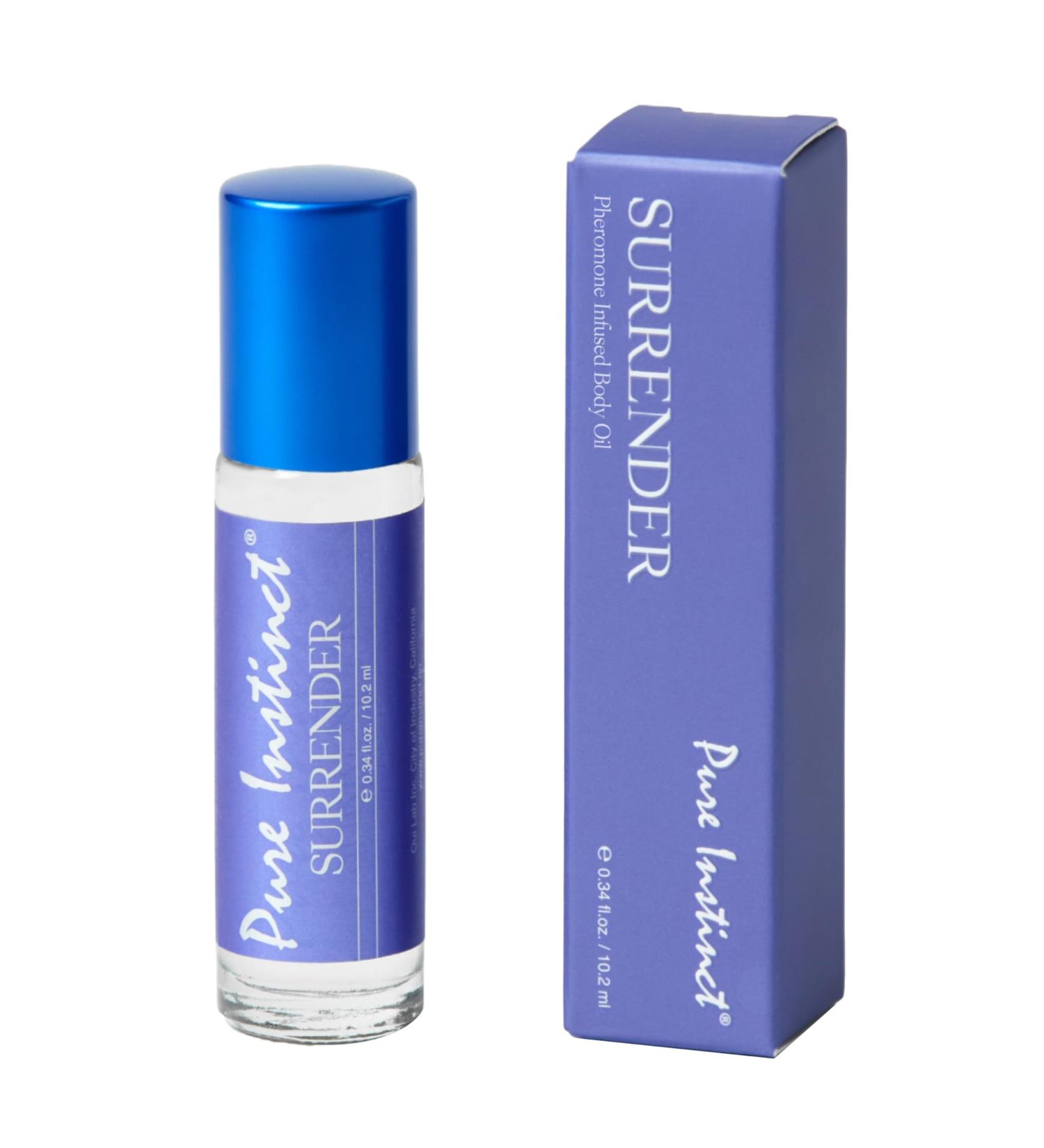Pure Instinct SURRENDER Roll-On The Original Pheromone Infused Body Oil Perfume Fragrance EdP Parfum - For Her Women - TSA Ready 0.34 fl oz Surrender - Women - Buy Online on GoSupps.com