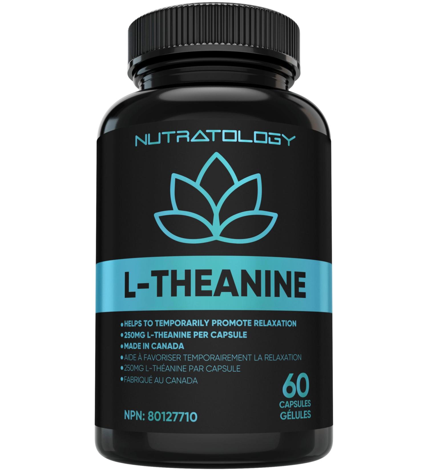 L-Theanine 250MG Capsules - For Stress Management & Relaxation - Promotes Focus Alertness & Clarity - L Theanine Supplement for Stress Relief - 250 mg per capsule - 60 Capsules 60 count (Pack of 1) - Buy Online on GoSupps.com