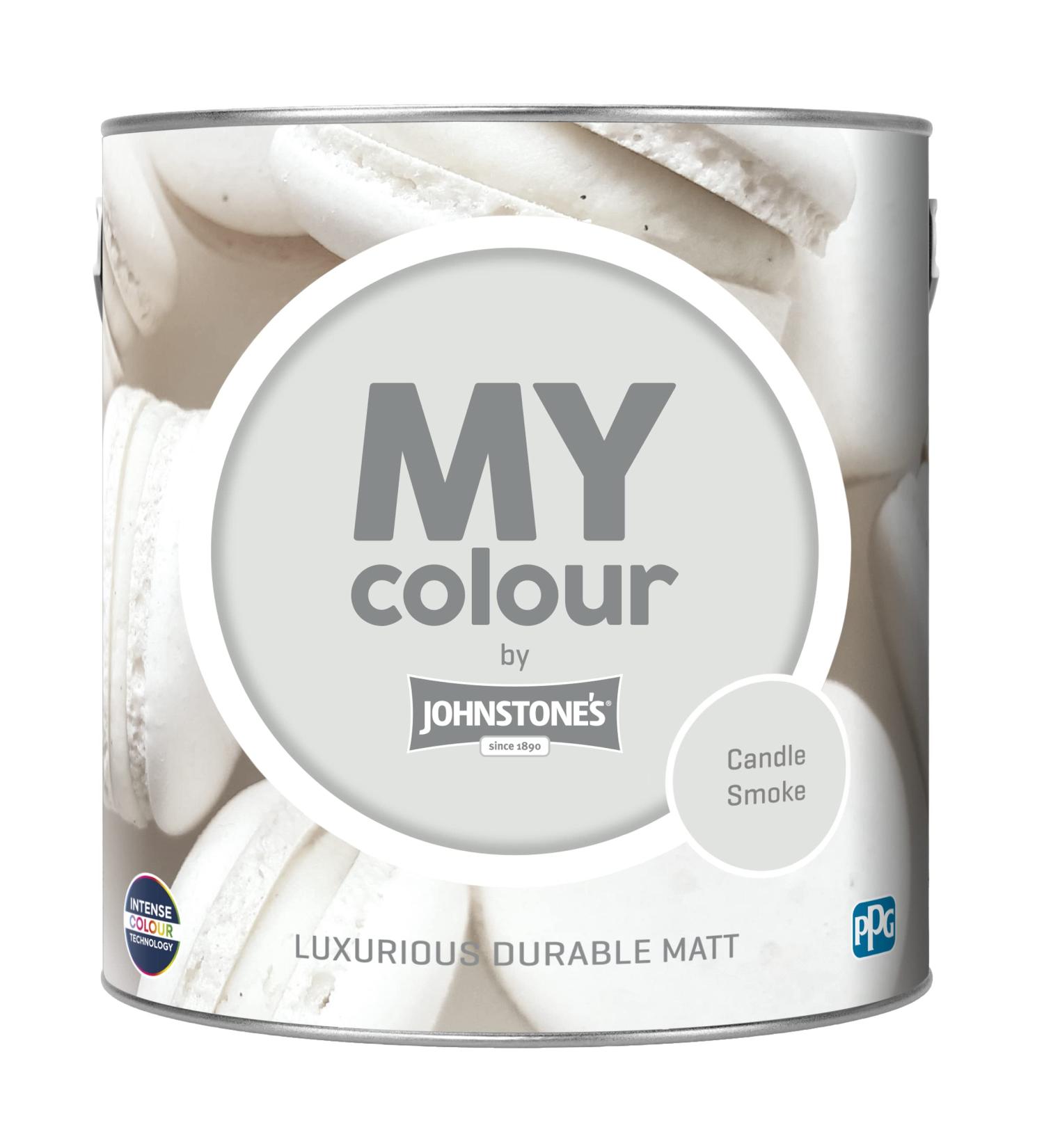 MY colour by Johnstone's - Luxurious Durable Matt - Candle Smoke - Colour Intense Technology - 2.5L Candle Smoke 2.5L