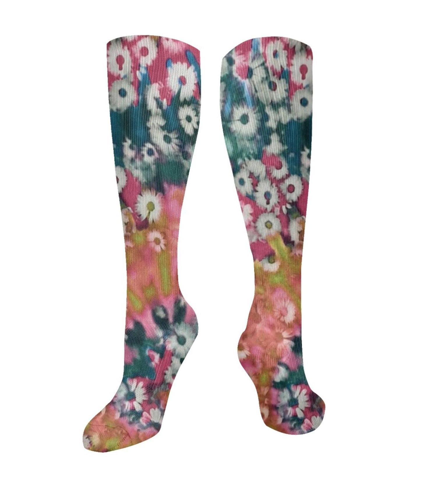 Buy Tie-Dye Compression Socks for Men & Women | 15-20 mmHg Support for Running & Cycling - Buy Online on GoSupps.com