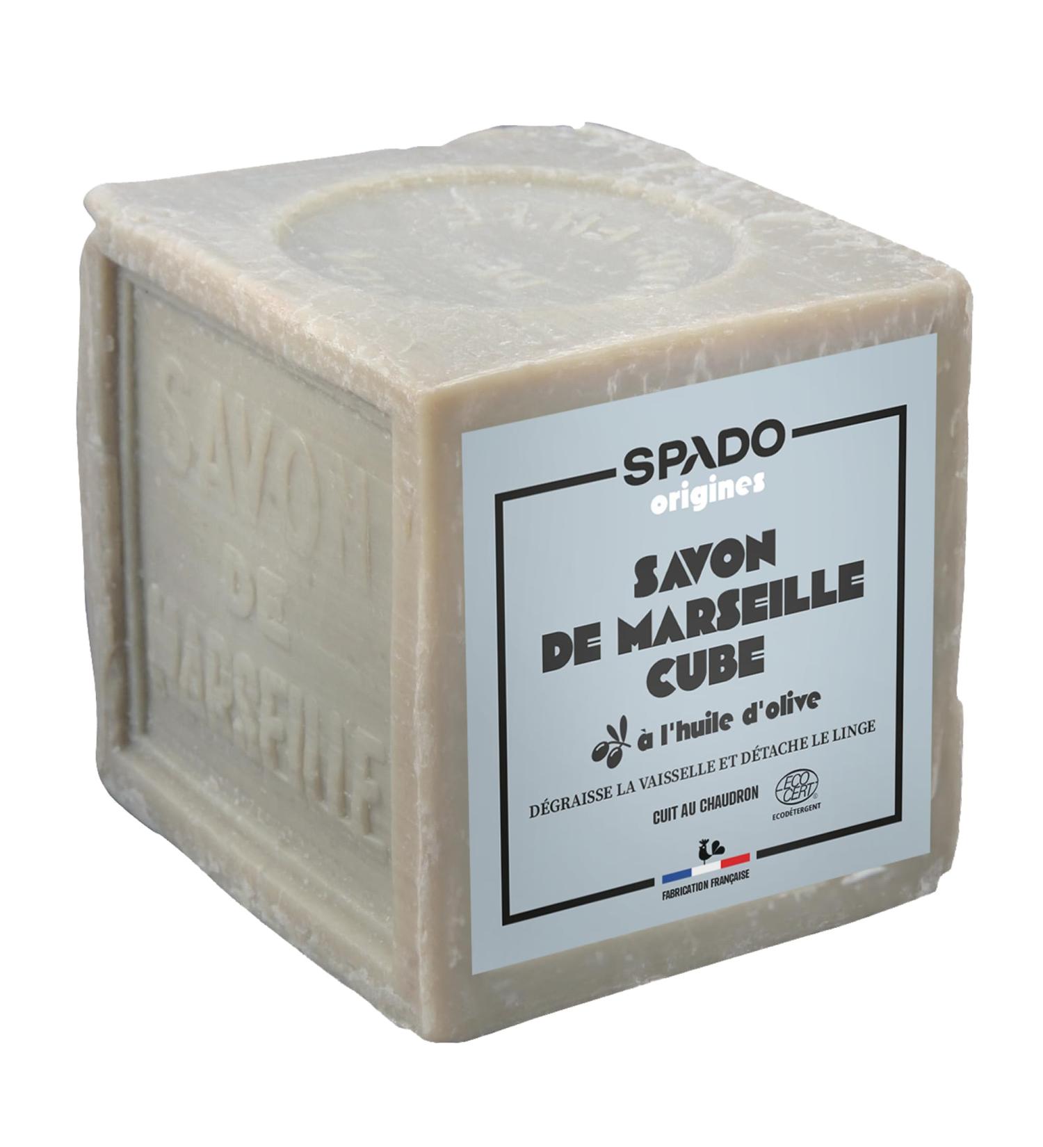  SPADO SPADO Origins Cube Marseille Soap Cleaner Degreaser and Stain Remover 100% Vegetable Ecocert 300 g Made in France - Buy Online on GoSupps.com