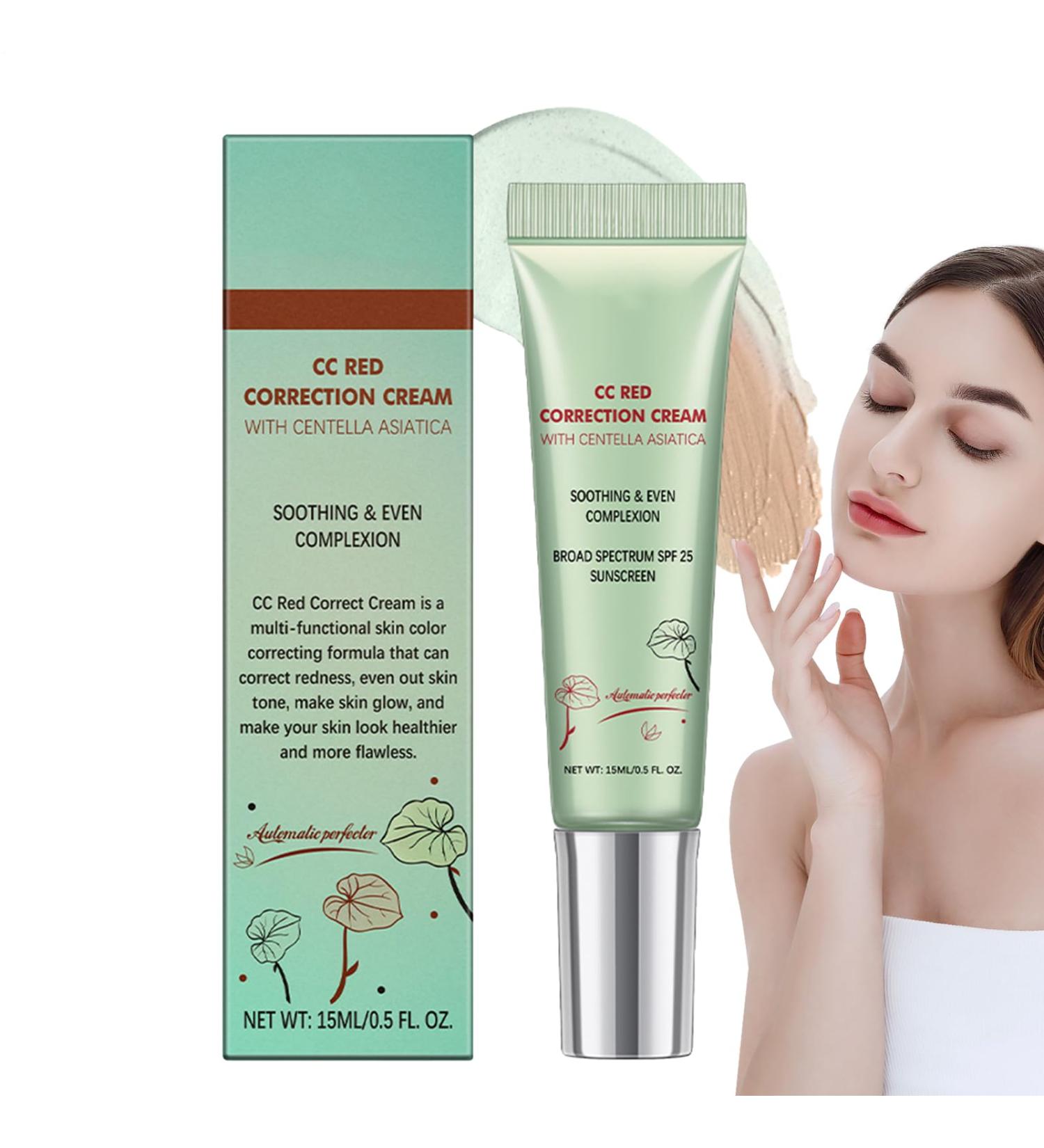  Generisch CC Cream Red Correct | 15ml cream against redness with Asiatica complete corrector with soothing effect color-correcting cream for a naturally even and non-greasy texture - Buy Online on GoSupps.com
