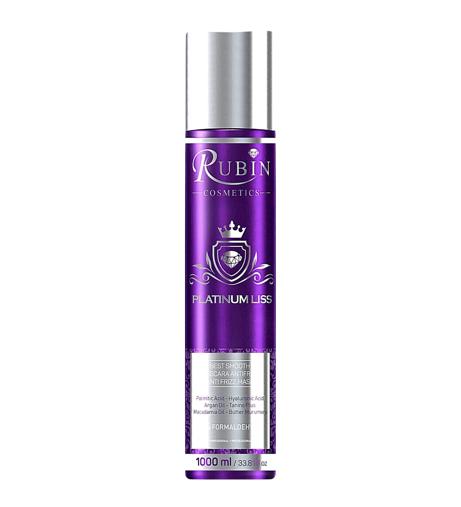 Platinum liss Brazilian Keratin Hair Treatment Smoothing and protein treatment 0% formaldehyde 1000 ml/1 liter for light colored hair. - Buy Online on GoSupps.com