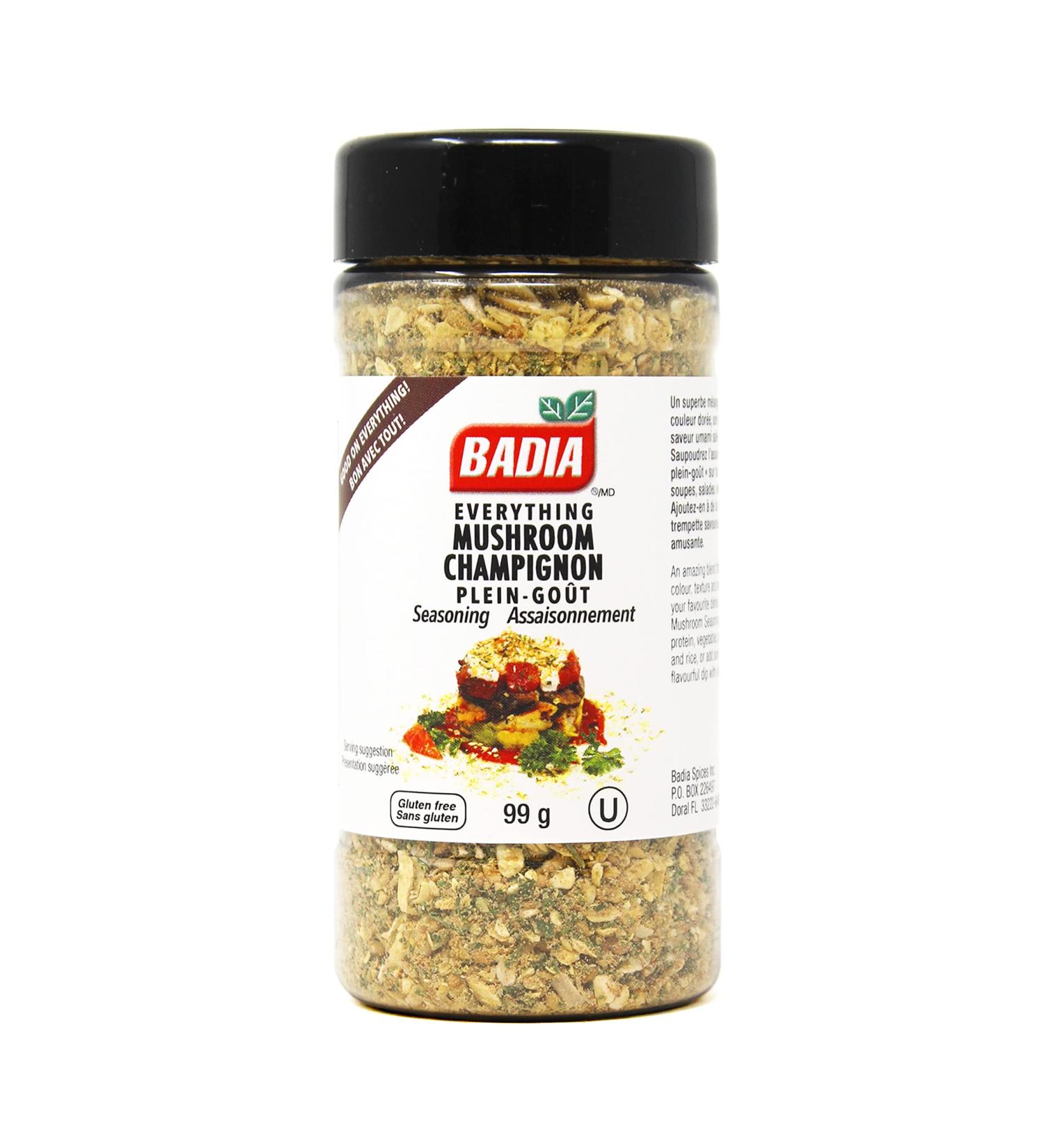 Badia Spices Everything Mushroom Seasoning All-Purpose Spice Tasty Delicious & Healthy Perfect Addition to Your Favourite Meal or Snack 99g - Buy Online on GoSupps.com