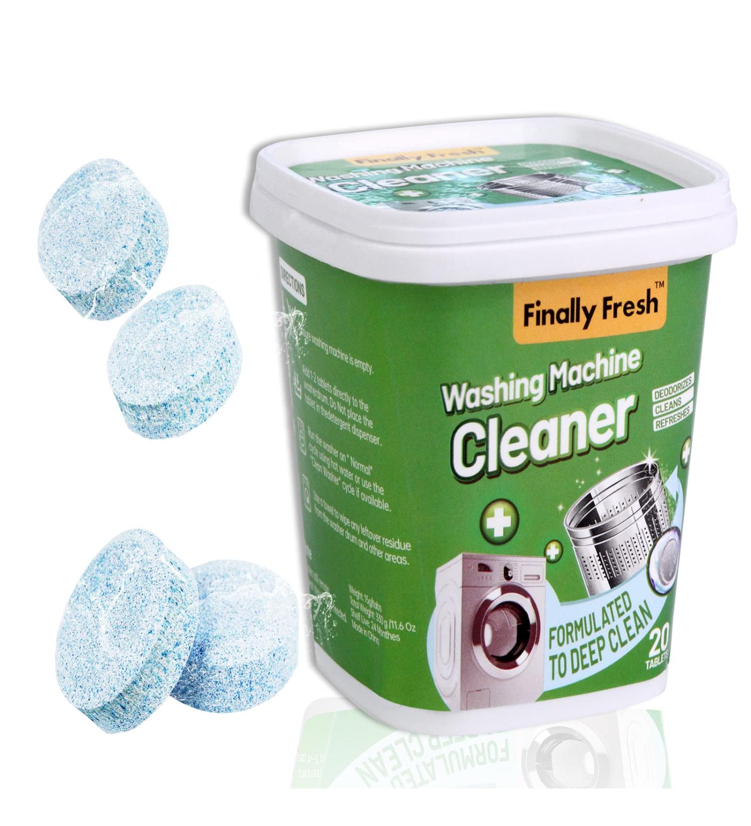 Finally Fresh Washing Machine Cleaner - 20 Pack for Front & Top Loaders | Gentle on Sensitive Skin | Suitable for All Washer Types - Buy Online on GoSupps.com