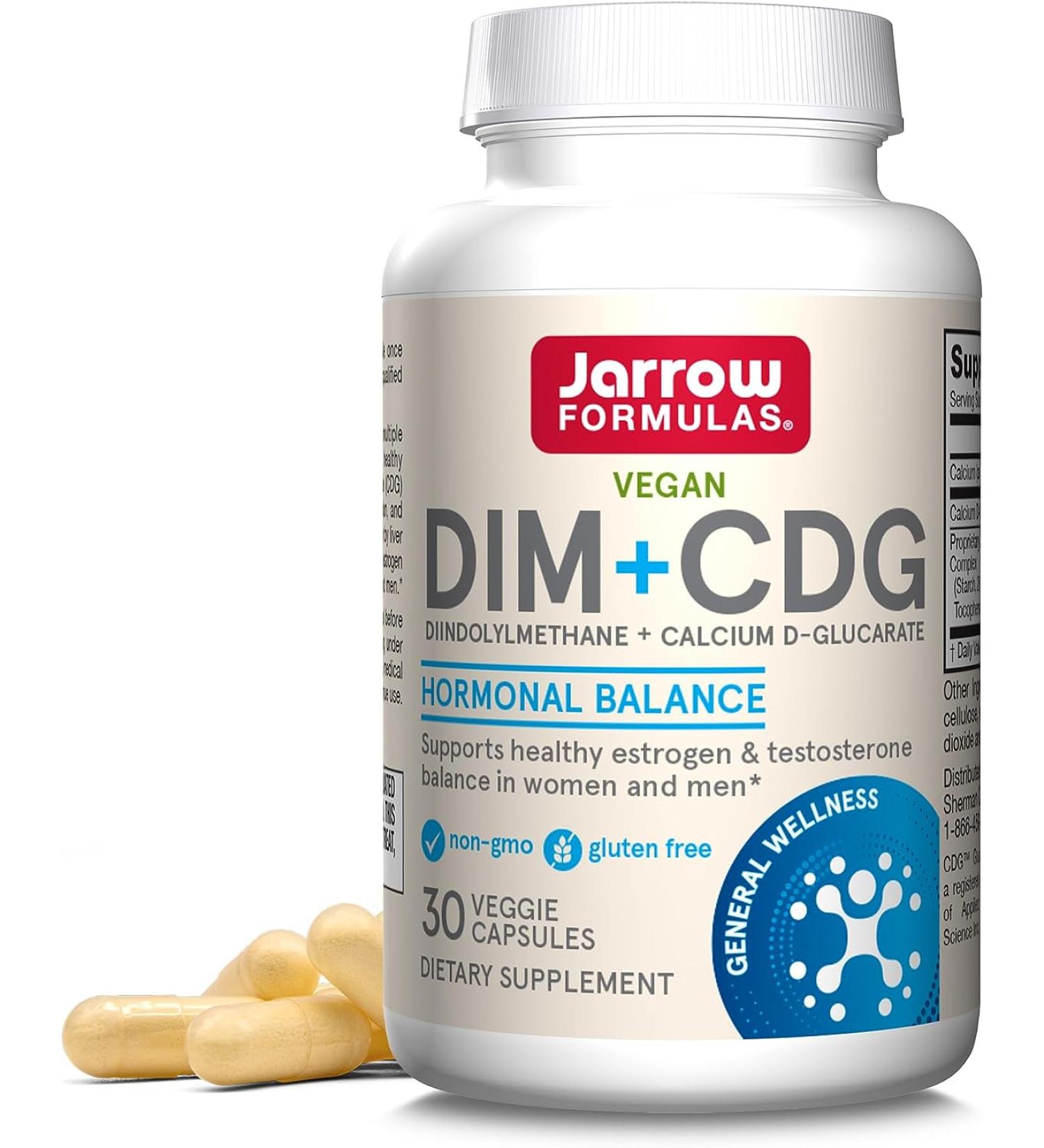 Jarrow Formulas DIM + CDG Detox - 30 Veggie Caps for Enhanced Detoxification - Buy Online on GoSupps.com