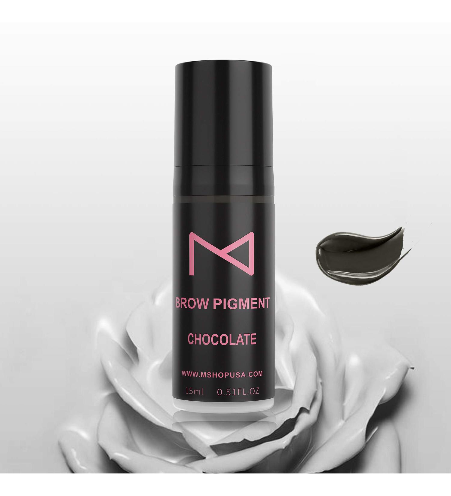 M Brow Semi Cream Pigment for Eyebrows - Chocolate 15ml - Professional Grade for Powder Brows - Manual & Machine Use - Medical Grade - Buy Online on GoSupps.com