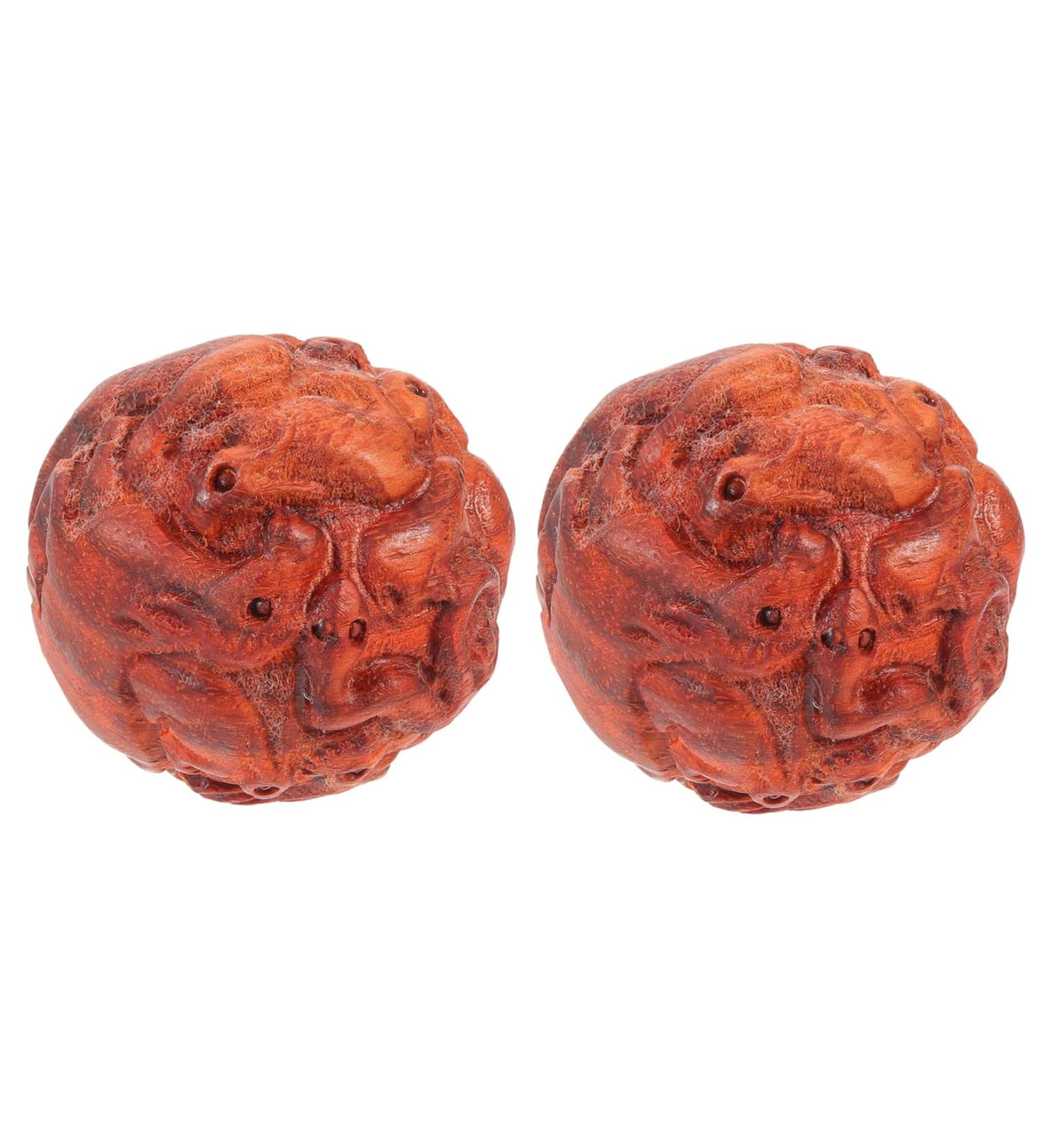 Magiclulu Palm Massage Balls - Decorative Wooden Hand Exercise Balls for Tension Relief & Relaxation - Effective Hand Massager - Buy Online on GoSupps.com