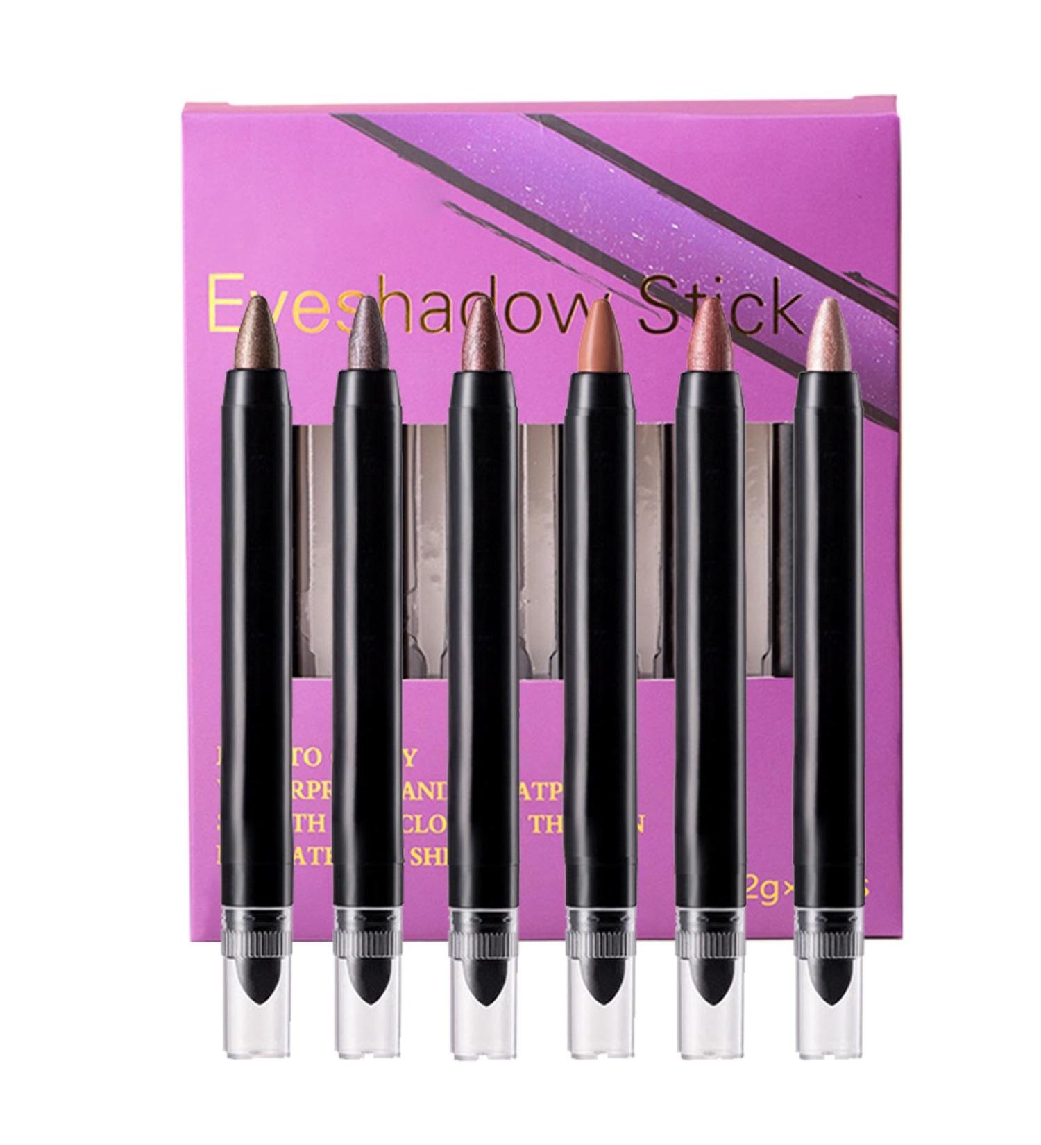 usefulbeauty Eyeshadow stick Stick eyeshadowShimmer eyeshadow pencil 6 colors Shimmer Smudgeproof Eyeshadow Stick Eye Brightener Pencil for women - Buy Online on GoSupps.com