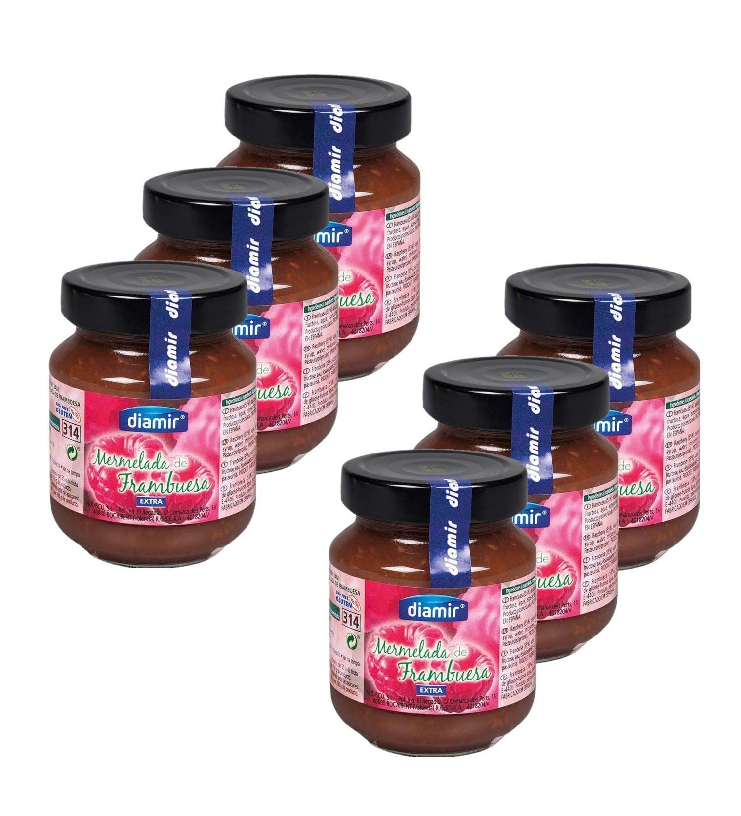 Lot 6x Raspberry jam - 340g jar