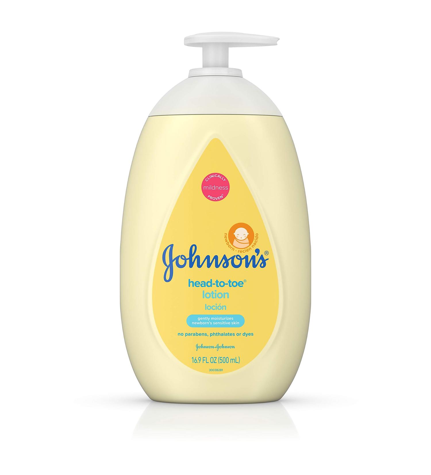 Johnson's Baby Head-To-Toe Lotion 16.9 oz Pump | Gentle Hydration for Babies | International Shipping Available - Buy Online on GoSupps.com