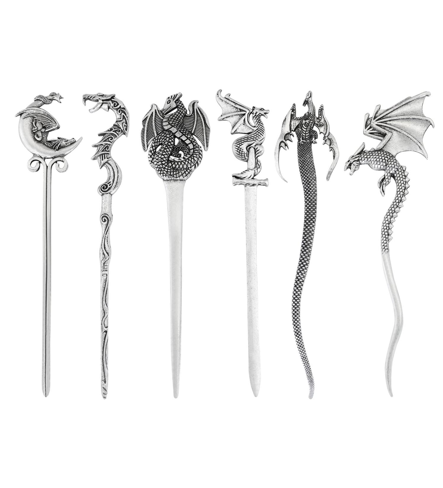 Celtic Dragon Viking Hair Sticks & Forks for Women - Unique Hair Accessories - Buy Online on GoSupps.com