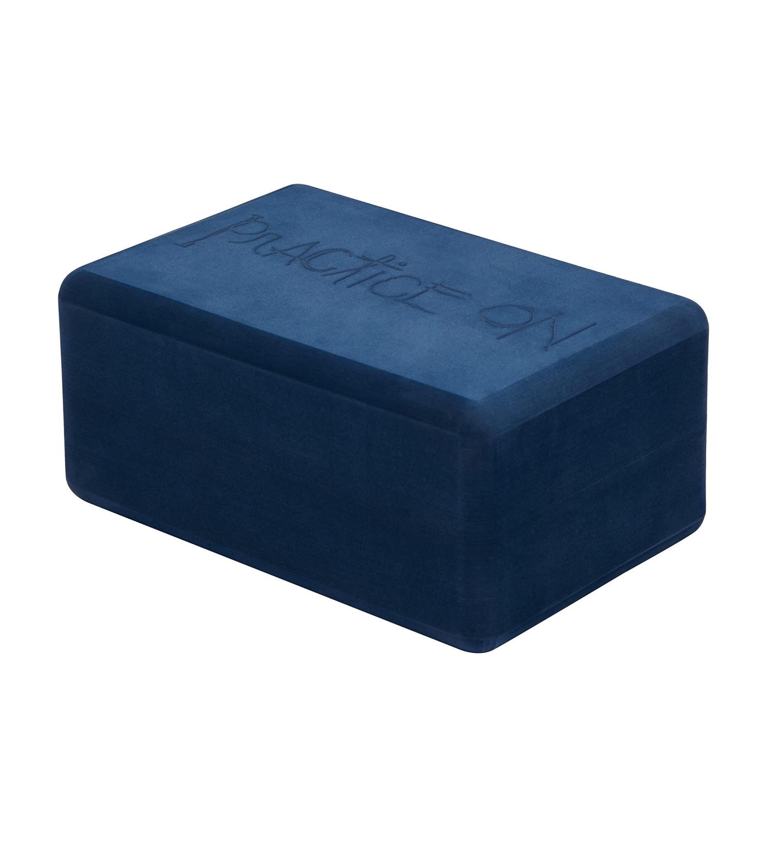 Manduka Lightweight Yoga Foam Block - Recycled Foam, Slip-Resistant Surface - Ideal for Yoga, Pilates, Physical Therapy - Midnight - Buy Online on GoSupps.com