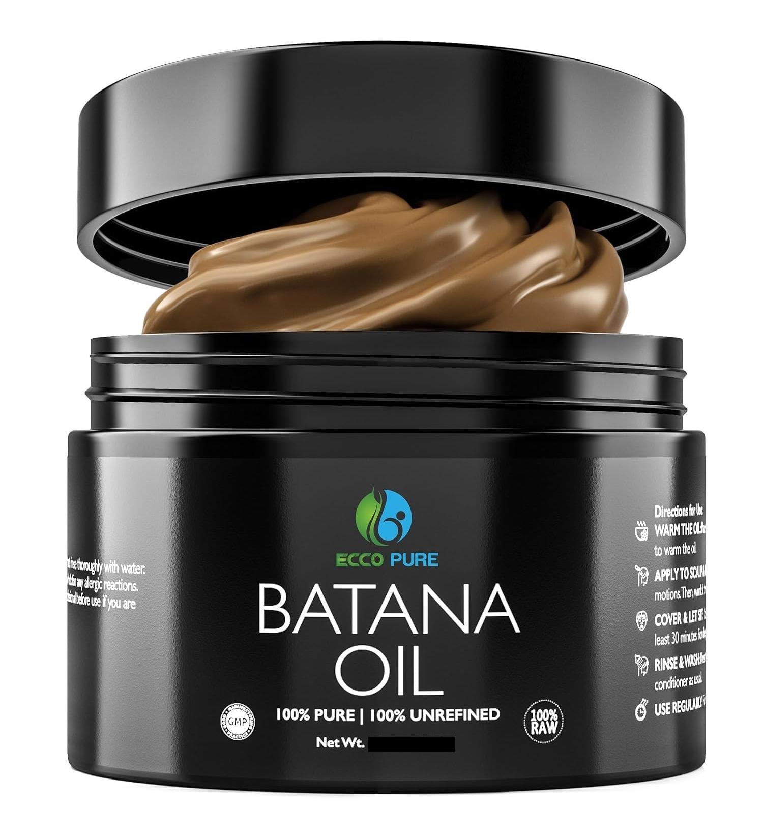Premium Raw Batana Oil Pure & Unrefined - Advanced Hair Regrowth & Scalp Therapy Device - Supports Fuller Healthier Hair & Skin - For Men & Women 2 OZ - Buy Online on GoSupps.com