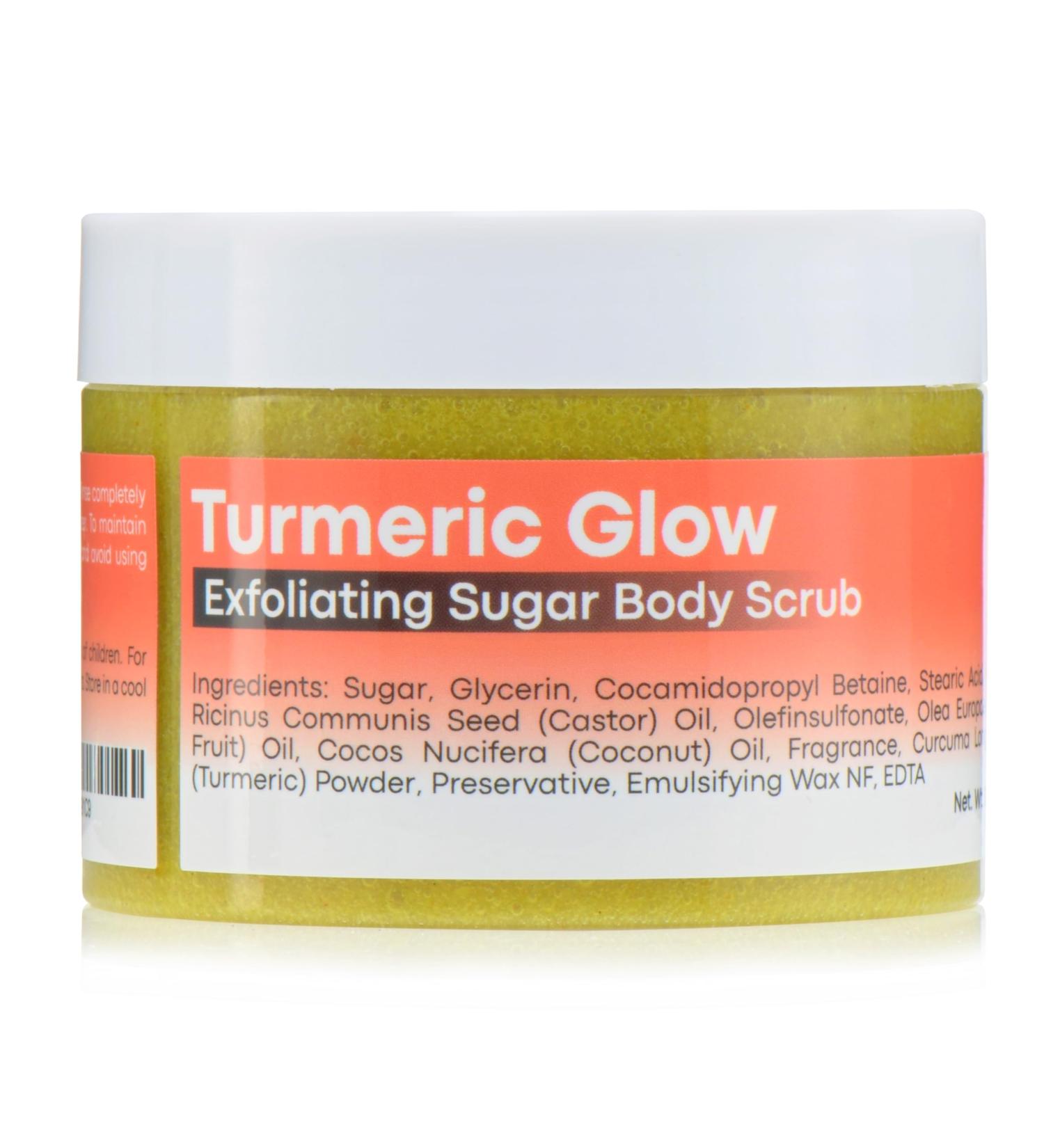 Joli Noir Turmeric Body Scrub | Exfoliating Sugar Scrub with Pure Cane Sugar & Pumice - Nourish & Revitalize Your Skin - Buy Online on GoSupps.com