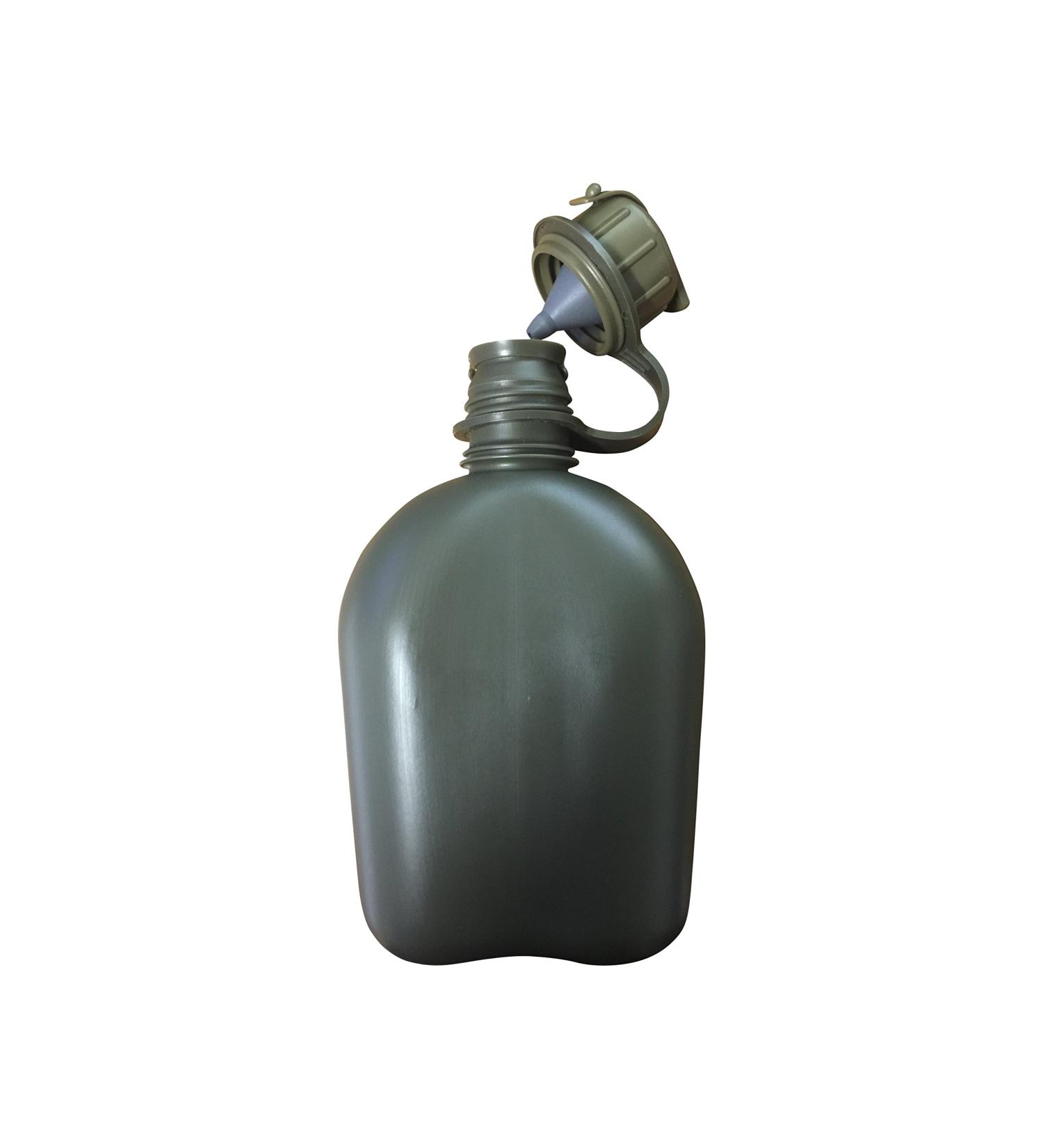 USGI Issue 1-Quart OD Green Canteen with M1 NBC Cap - NSN 8465-01-115-0026 - Buy Online on GoSupps.com