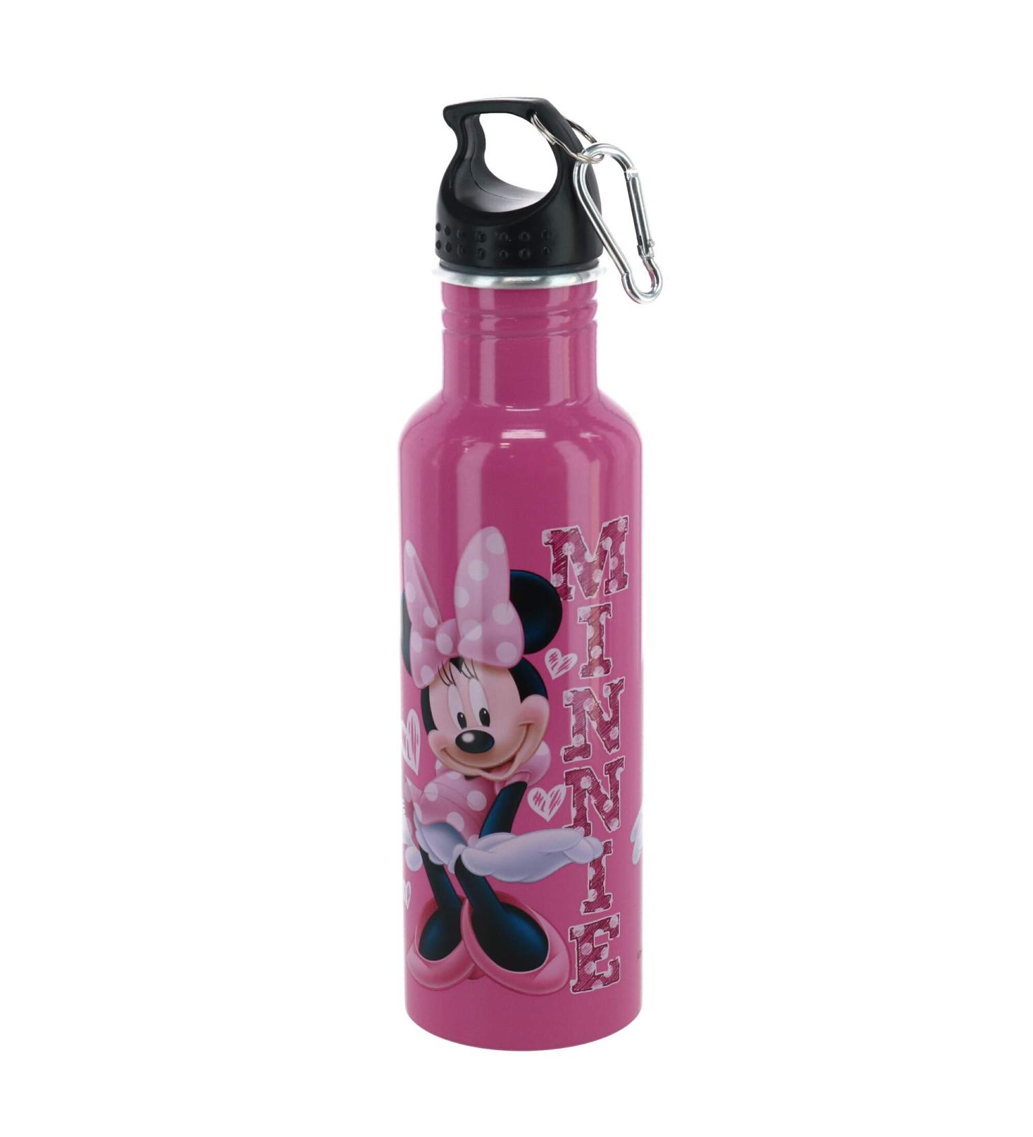 Disney Sassy Hearts Aluminum Bottle Wide Mouth Pink