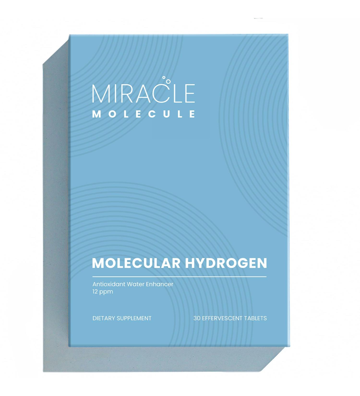 Molecular Hydrogen Tablets with Elemental Magnesium | 12PPM Hydrogen Water Tablet | 30 Tablets | Health & Wellness Cognitive Support Hangover Relief & Immunity Boost | Miracle Molecule - Buy Online on GoSupps.com