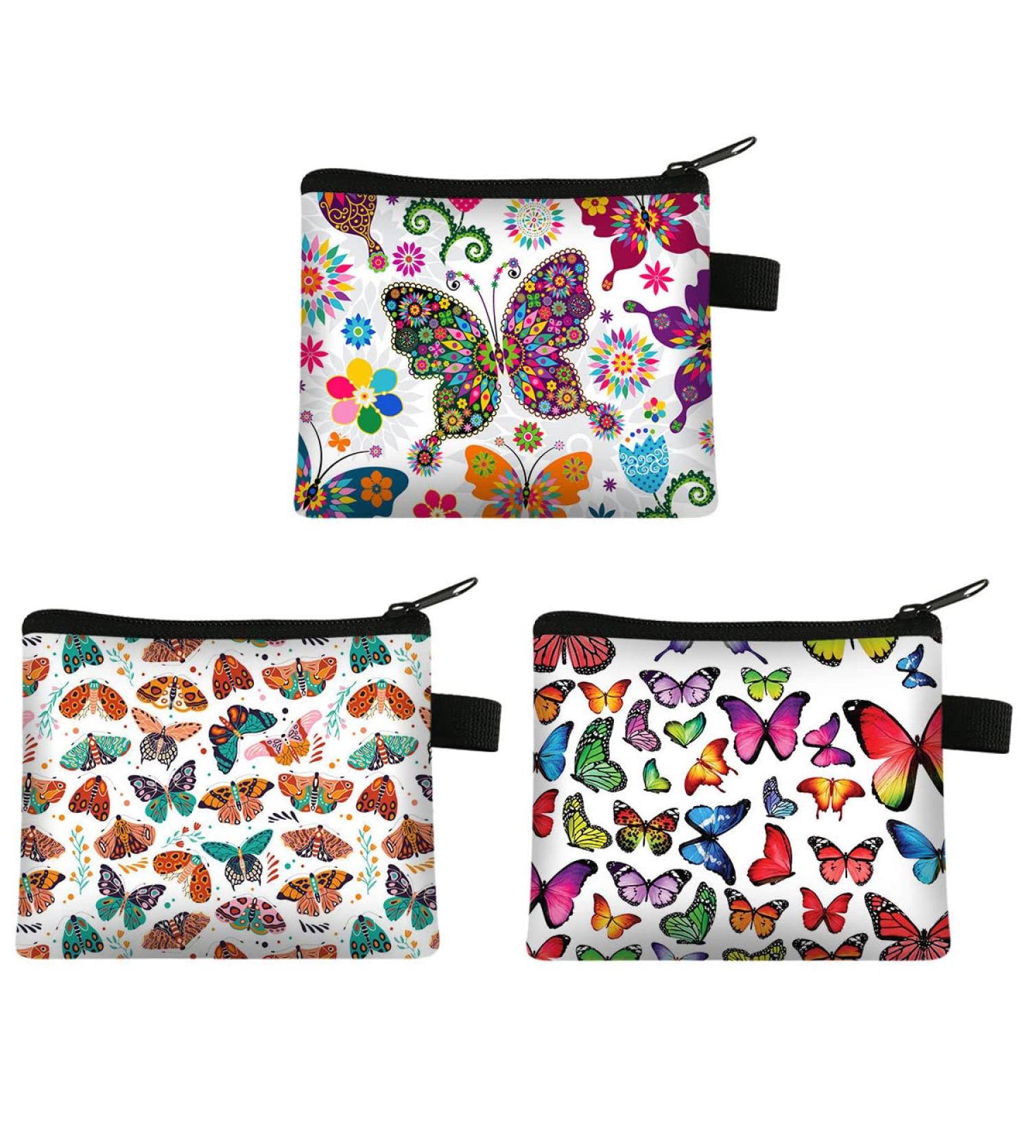 Buy JKJF 3-Piece Colorful Canvas Mini Zipper Bags - Stylish Wallet for Coins Money Cards Headsets & Cosmetics - International Shipping Available - Buy Online on GoSupps.com