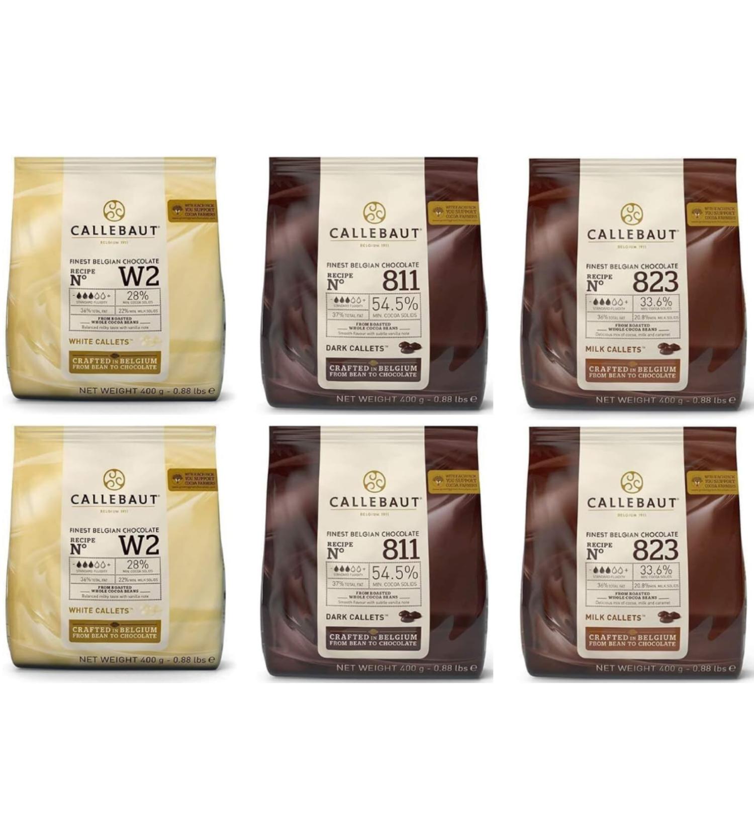 Callebaut Bundle 2 x W2 823 811 (6 x 400g)
