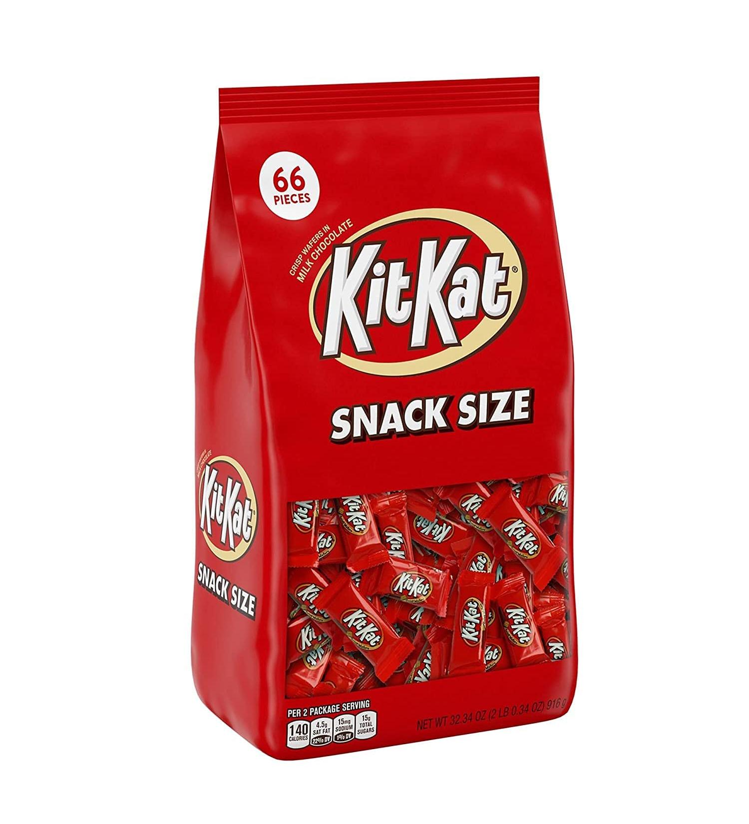 KIT KAT Milk Chocolate Snack Size Wafer Candy Bars - 32.34 oz Bulk Bag (66 Pieces) - Buy Online on GoSupps.com
